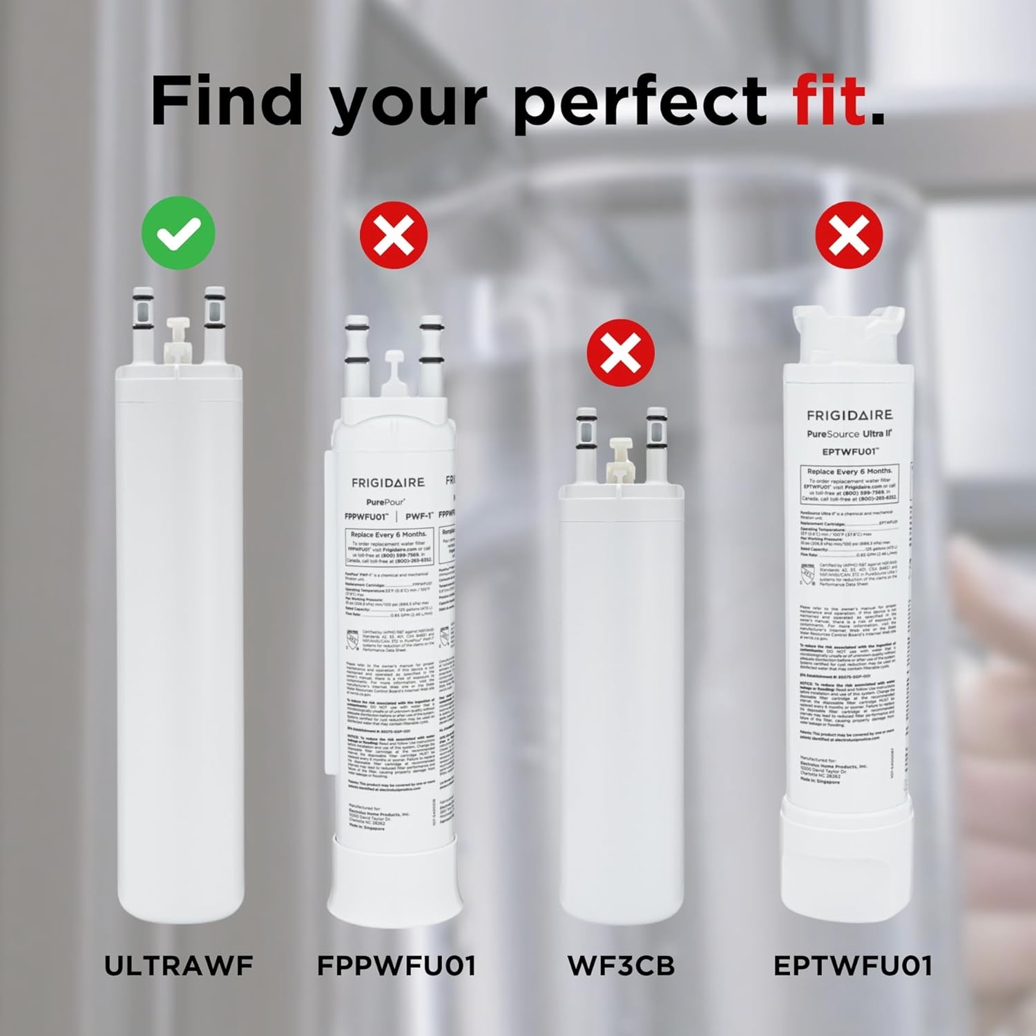 image:imageFRIGIDAIRE ULTRAWF Pure Source Ultra Water Filter Original White 1 Count1 Count Pack of 1