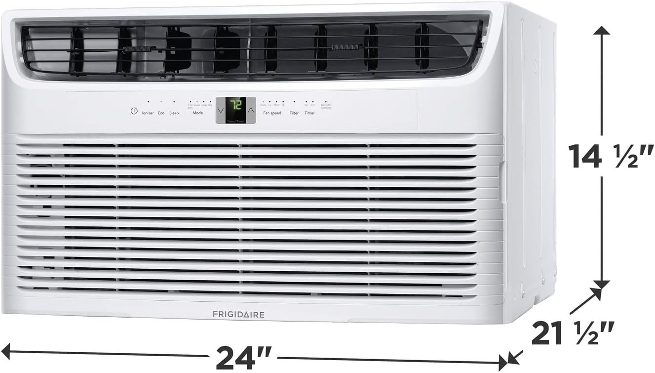 image:imageFrigidaire 115V 10000 BTU Smart Wall Air Conditioner with Dehumidifier Fan WiFi amp Remote Control Quiet Energy Efficient Wall Mounted AC Unit for Home Cooling Cools Small Rooms Up To 450 Sq Ft10 000