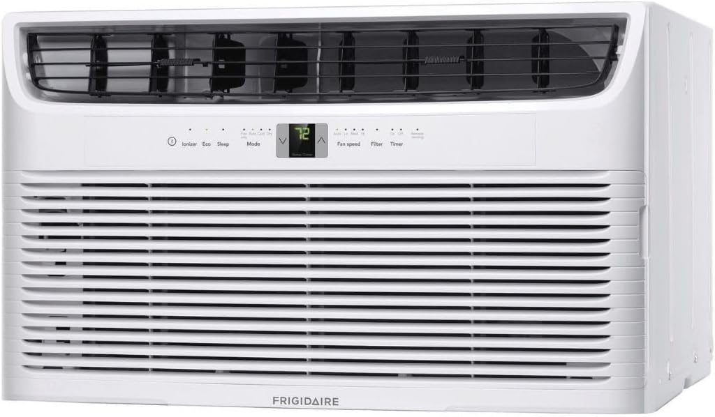 image:imageFrigidaire 12000 BTU Cooling BuiltIn Room Wall Air Conditioner with Air Ionizer Washable Filter and Remote Control White