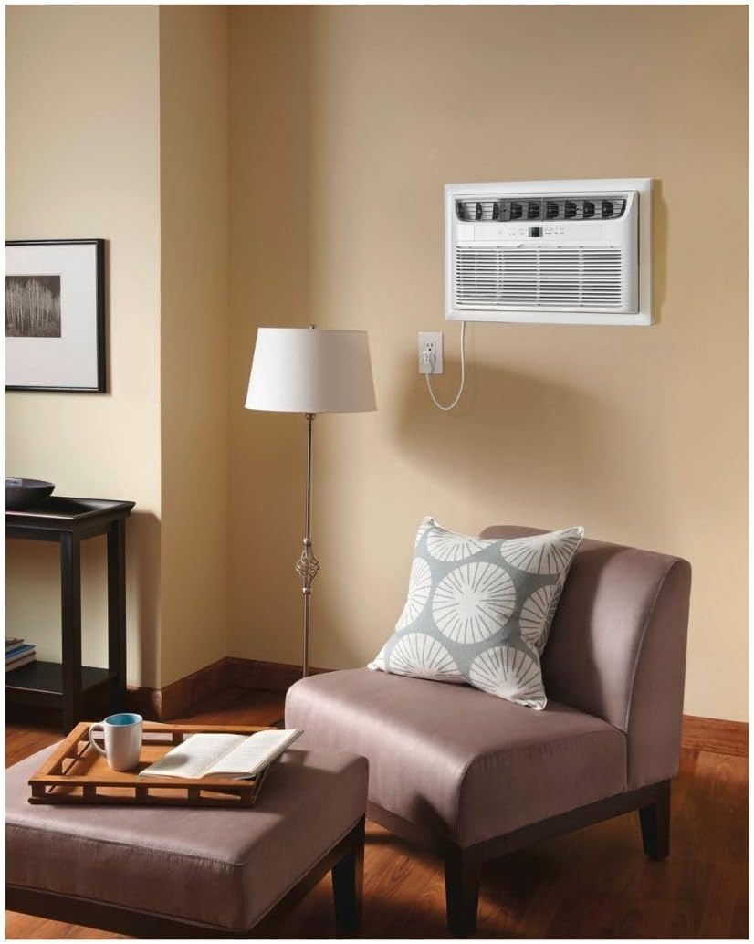 image:imageFrigidaire 12000 BTU Cooling BuiltIn Room Wall Air Conditioner with Air Ionizer Washable Filter and Remote Control White