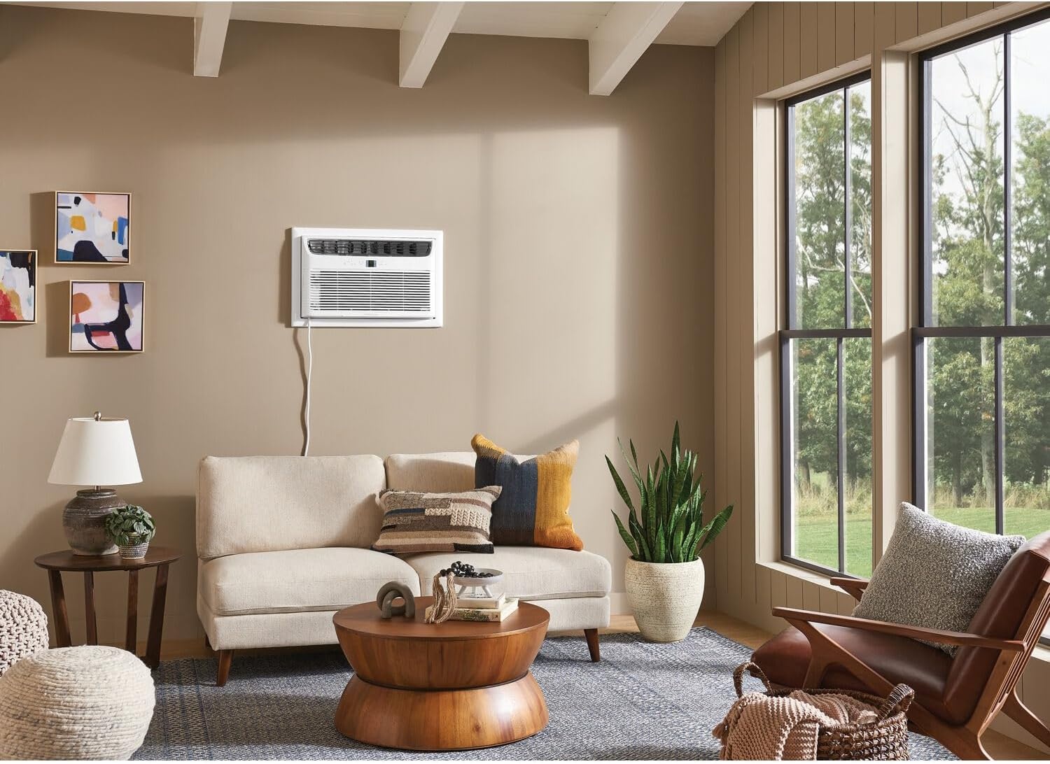 image:imageFrigidaire 12000 BTU Throughthewall Air Conditioner and Dehumidifier 115V Cools up to 550 Sq Ft for Apartment Bedroom Medium Rooms with Remote Control White