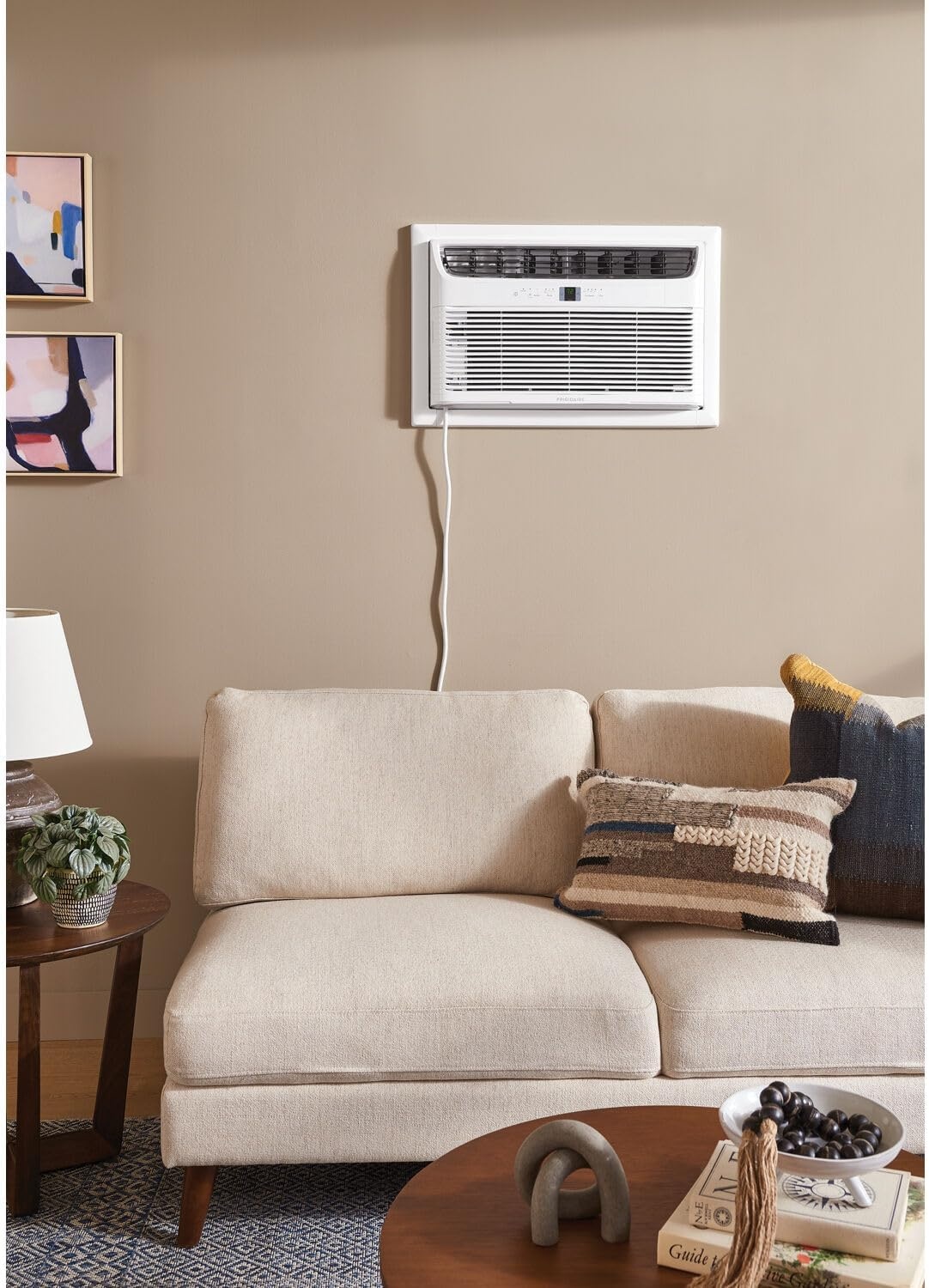 image:imageFrigidaire 12000 BTU Throughthewall Air Conditioner and Dehumidifier 115V Cools up to 550 Sq Ft for Apartment Bedroom Medium Rooms with Remote Control White