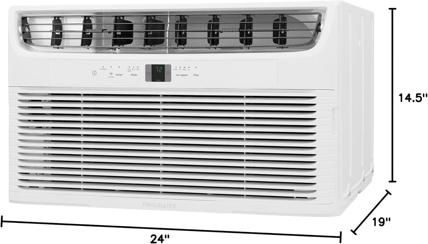 image:imageFrigidaire 12000 BTU Throughthewall Air Conditioner and Dehumidifier 115V Cools up to 550 Sq Ft for Apartment Bedroom Medium Rooms with Remote Control White