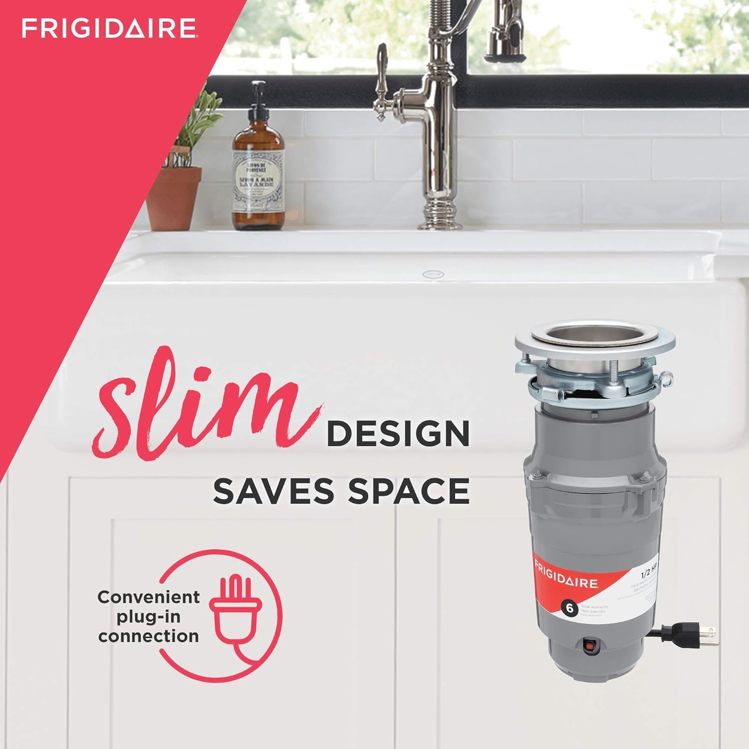 image:imageFrigidaire 13 HP Corded Garbage Disposal for Kitchen Sinks FF03DISPC105 HP