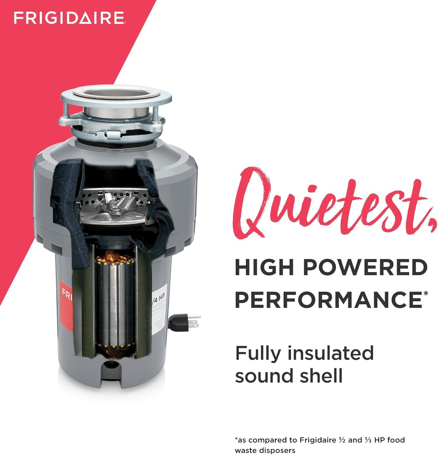 image:imageFrigidaire 13 HP Corded Garbage Disposal for Kitchen Sinks FF03DISPC1125 HP