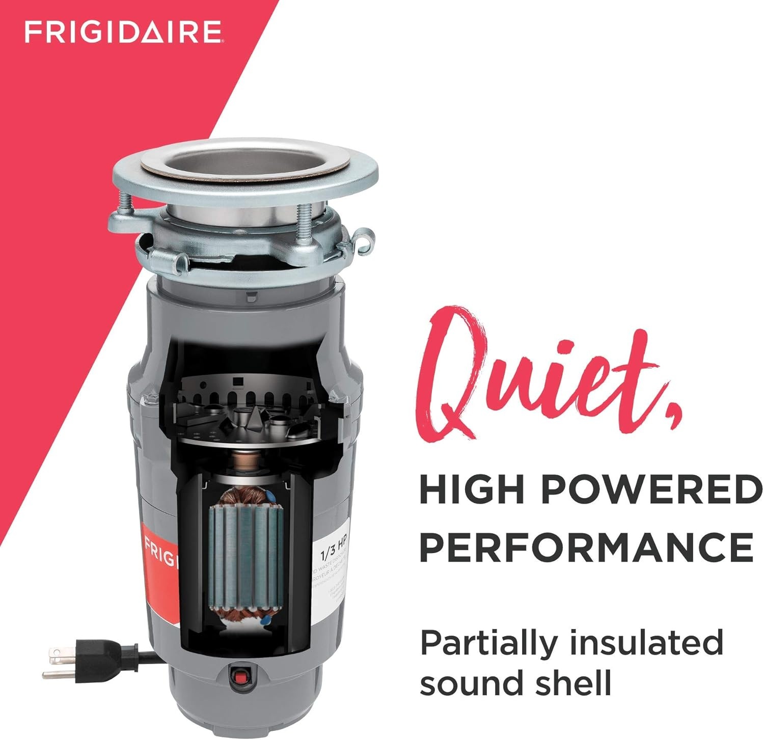 image:imageFrigidaire 13 HP Corded Garbage Disposal for Kitchen Sinks FF03DISPC113 HP
