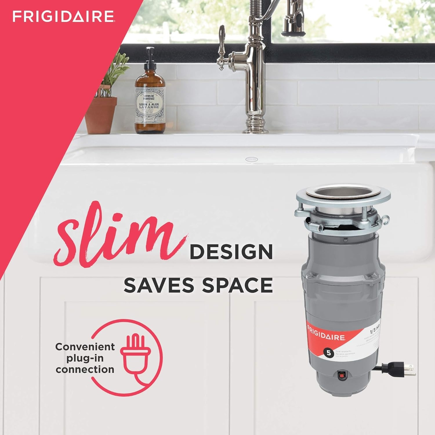 image:imageFrigidaire 13 HP Corded Garbage Disposal for Kitchen Sinks FF03DISPC113 HP