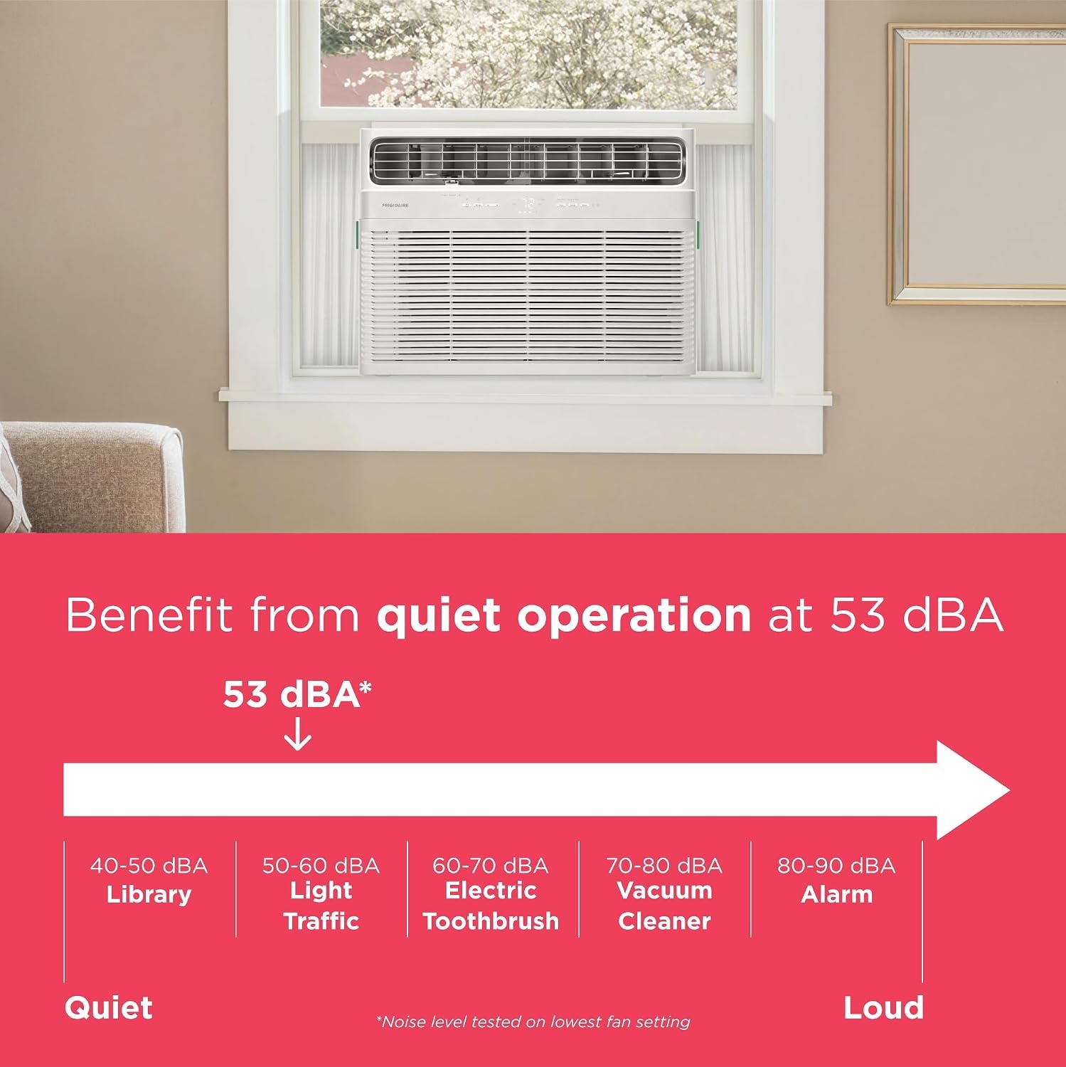 image:imageFrigidaire 18000 BTU Smart Window Air Conditioner with WiFi Cools Up to 1020 Sq Ft Remote Control Quiet Operation Eco Mode 3 Fan Speeds White