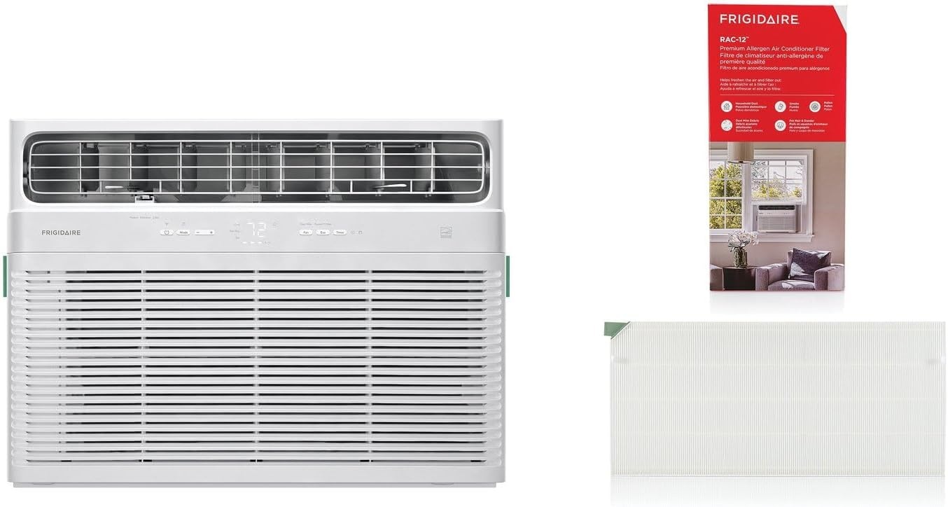 image:imageFrigidaire 230V 18000 BTU Smart Inverter Window Air Conditioner with 16000 BTU Heater Dehumidifier Fan WiFi amp Remote Control Quiet AC Unit for Home Heating amp Cooling Cools Up To 1000 Sq Ft