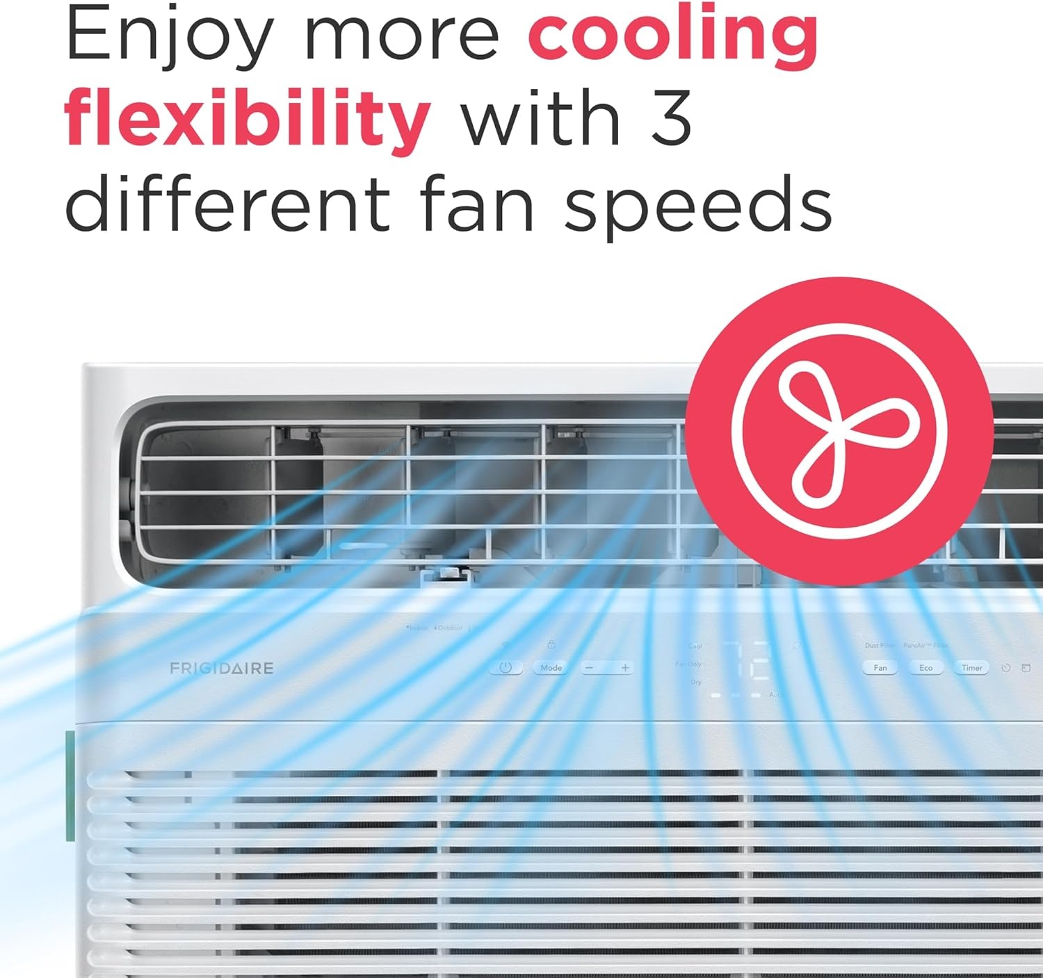 image:imageFrigidaire 24000 BTU Smart Inverter Window Air Conditioner with WiFi and Energy Star Certification Cools Up to 1020 Sq Ft Ultra Quiet Operation White