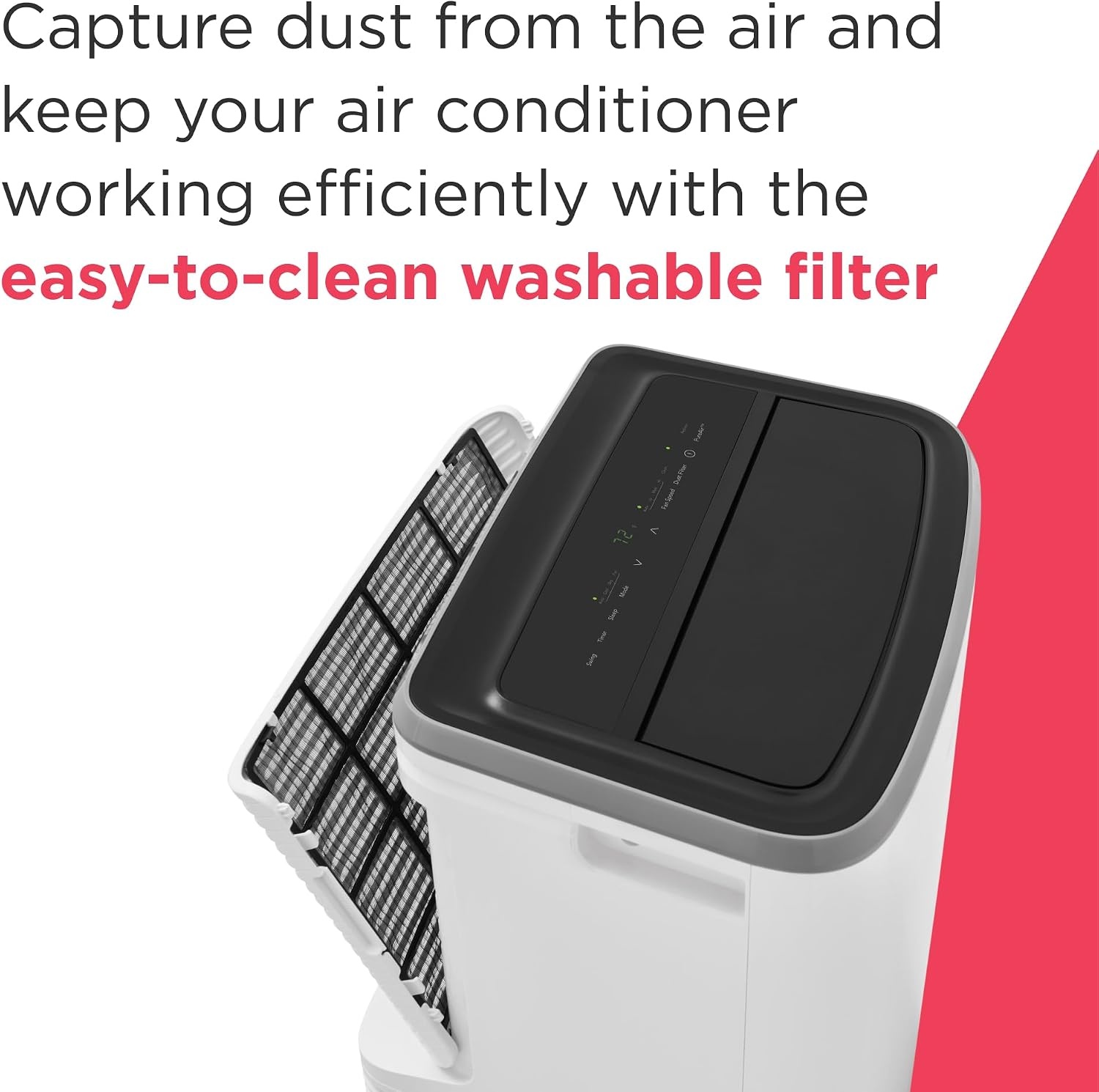 image:imageFrigidaire 3in1 Portable Room Air Conditioner 10000 BTU ASHRAE 6500 BTU DOE Cools Up to 450 Sq Ft Quiet Operation Dehumidifying Dry Mode White