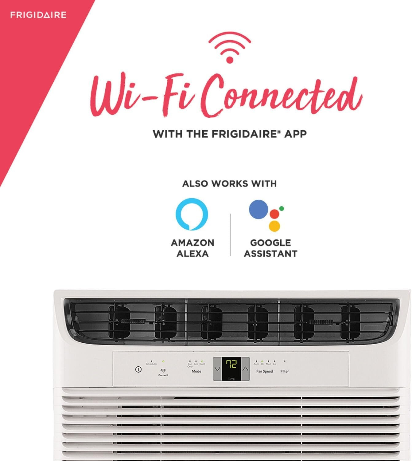 image:imageFrigidaire 6000 BTU Window Air Conditioner and Dehumidifier 115V Cools up to 250 Sq Ft for Apartment Dorm Room SmallMedium Rooms with Remote Control WhiteSmart White