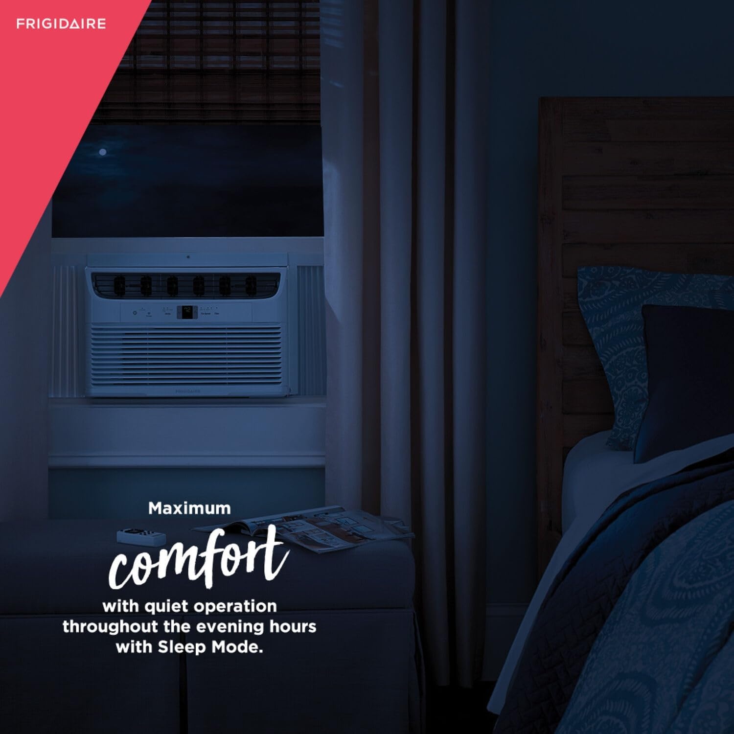 image:imageFrigidaire 6000 BTU Window Air Conditioner and Dehumidifier 115V Cools up to 250 Sq Ft for Apartment Dorm Room SmallMedium Rooms with Remote Control WhiteSmart White