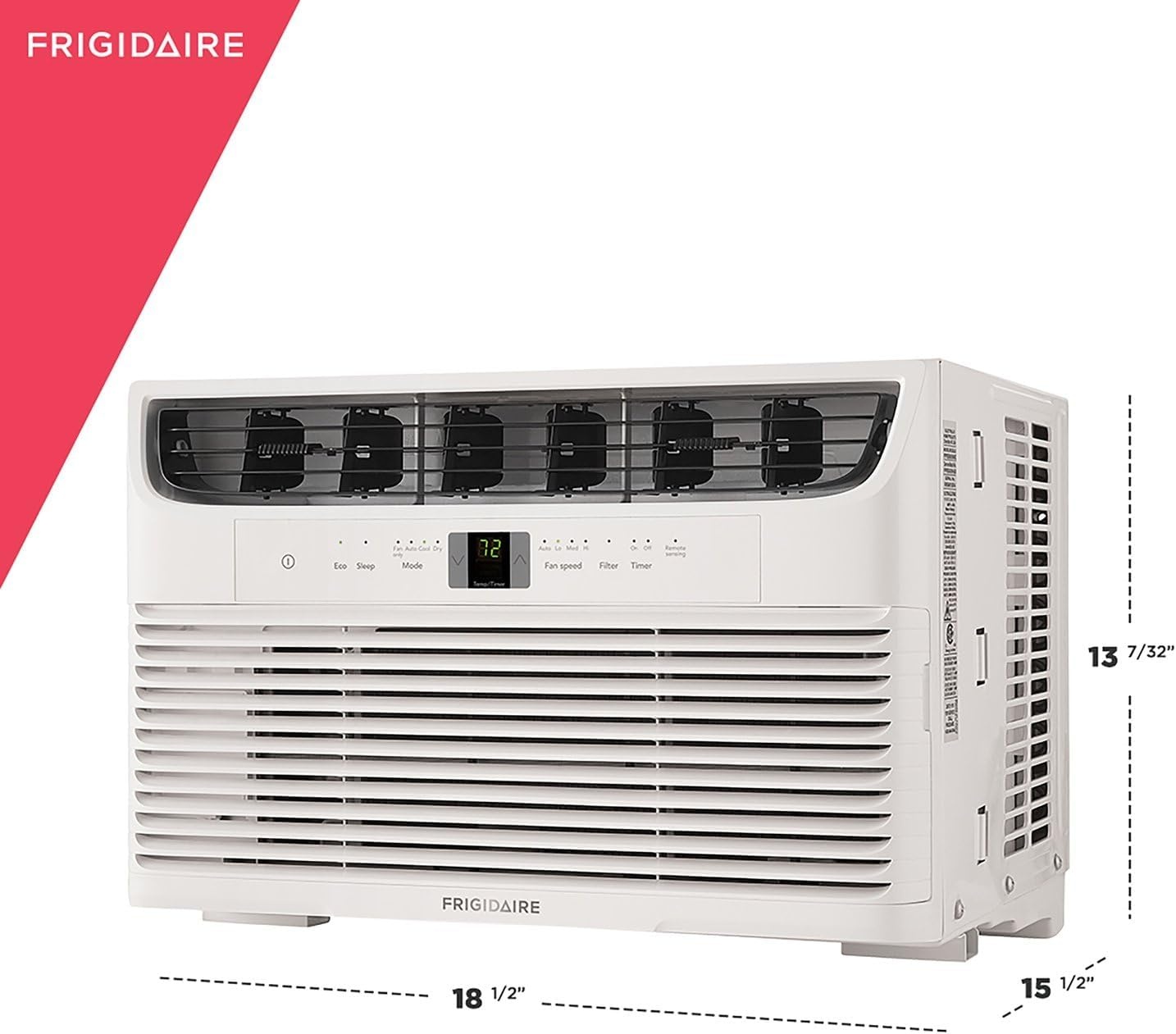 image:imageFrigidaire 6000 BTU Window Air Conditioner and Dehumidifier 115V Cools up to 250 Sq Ft for Apartment Dorm Room SmallMedium Rooms with Remote Control WhiteCool White