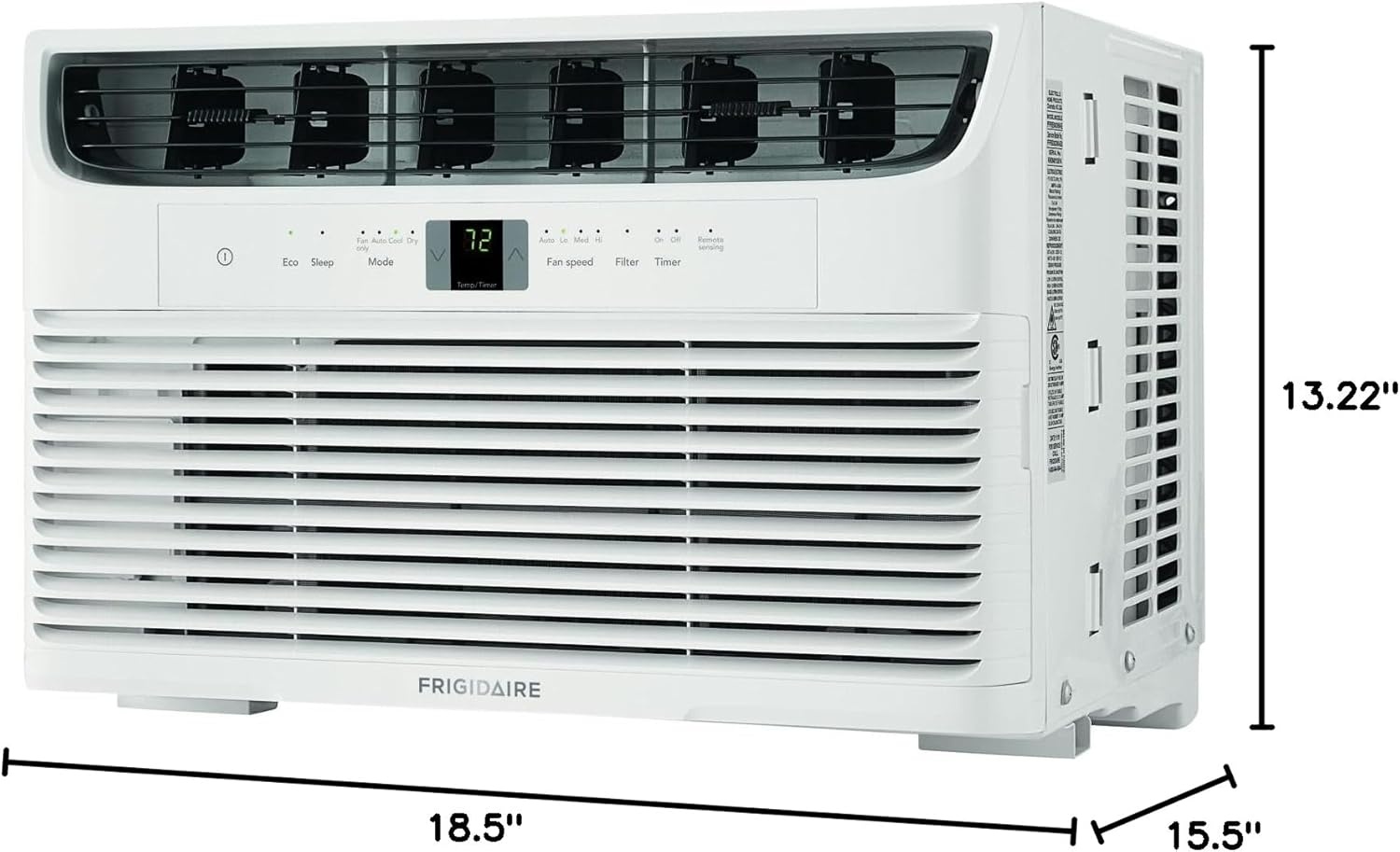 image:imageFrigidaire 6000 BTU Window Air Conditioner and Dehumidifier 115V Window AC Unit for Small Rooms up to 250 Sq Ft Apartment and Dorm Room with Remote Control in WhiteWhiteBlack