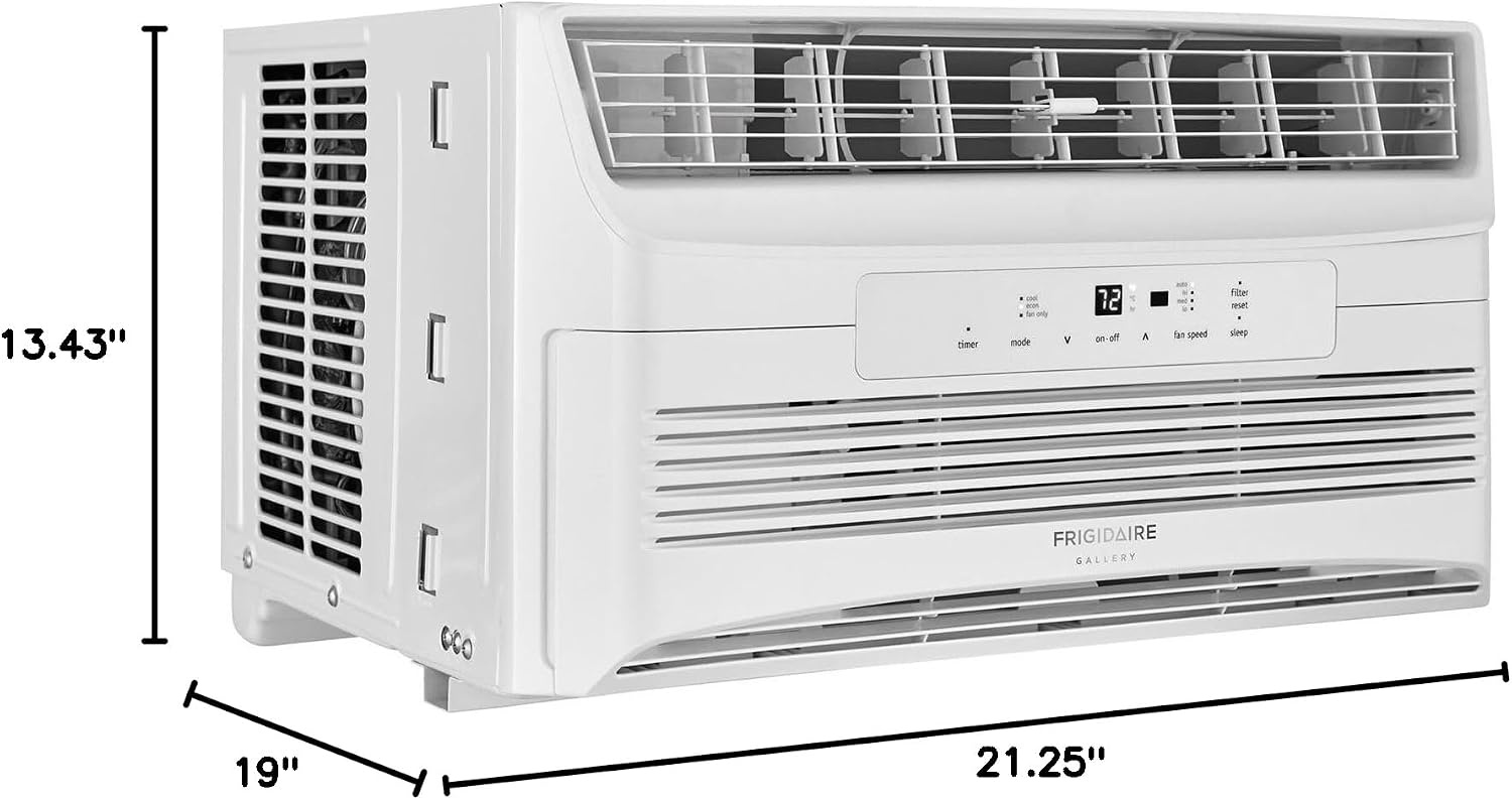 image:imageFrigidaire 6000 BTU Window Air Conditioner and Dehumidifier 115V Window AC Unit for Small Rooms up to 250 Sq Ft Apartment and Dorm Room with Remote Control in WhiteWhite