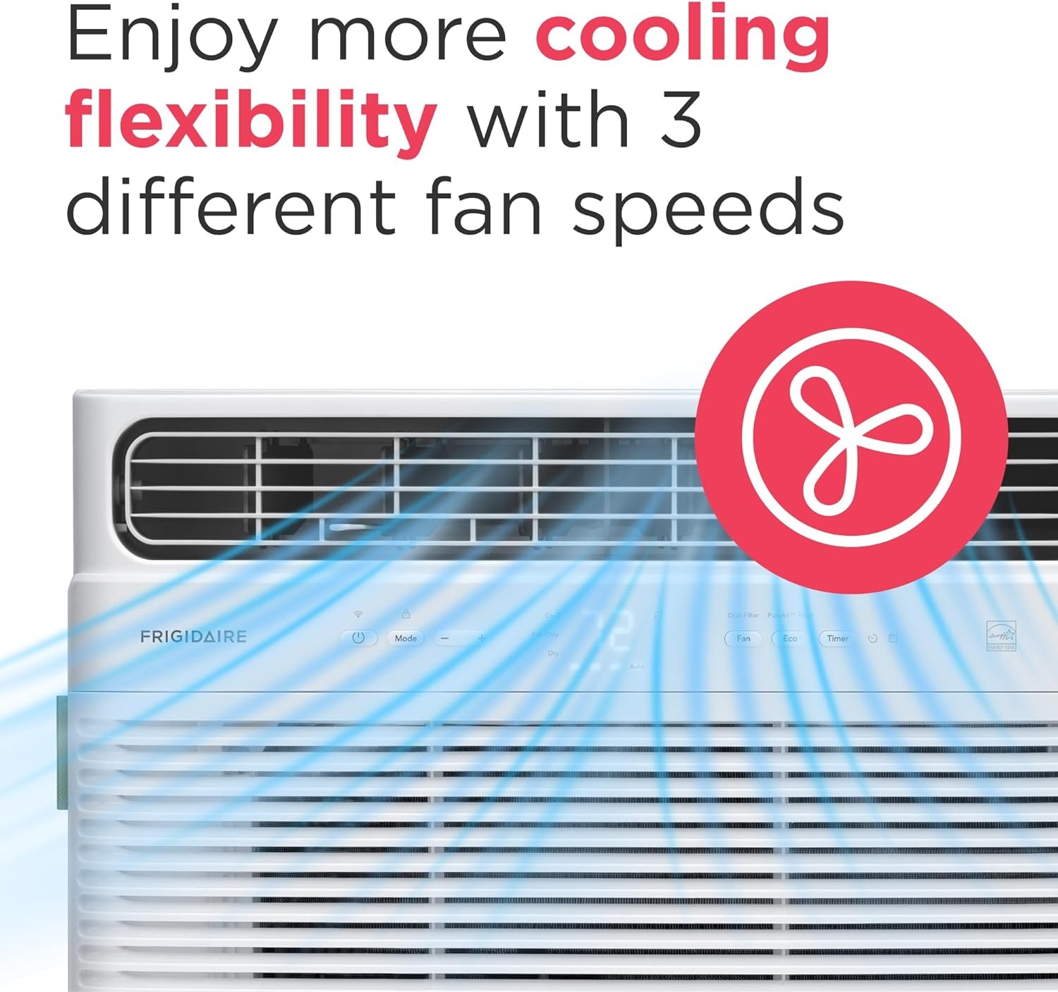 image:imageFrigidaire 8000 BTU Smart Inverter Window Air Conditioner with WiFi and Energy Star Certification Cools Up to 350 Sq Ft Ultra Quiet Operation White10 000 BTU