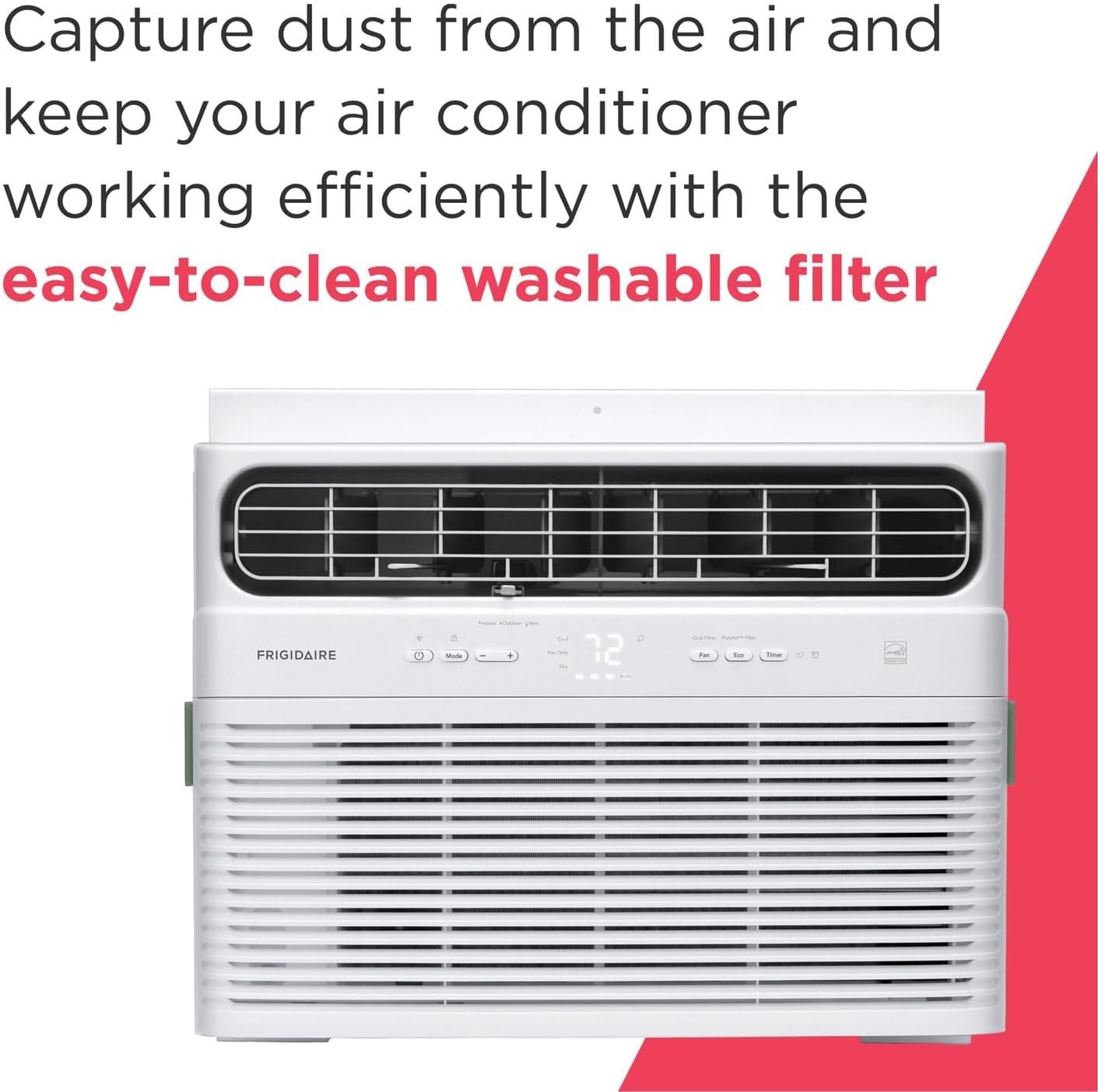 image:imageFrigidaire 8000 BTU Smart Inverter Window Air Conditioner with WiFi and Energy Star Certification Cools Up to 350 Sq Ft Ultra Quiet Operation White12 000 BTU