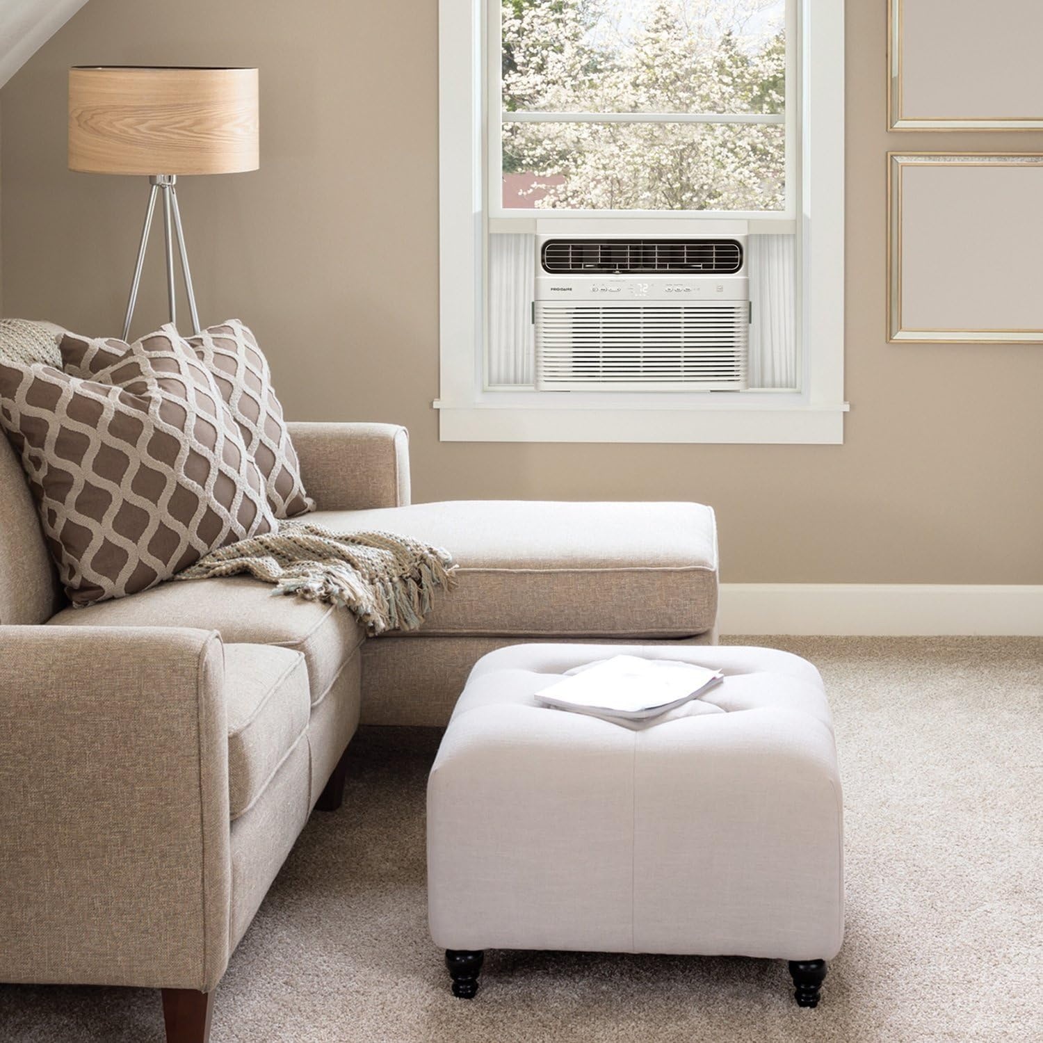 image:imageFrigidaire 8000 BTU Smart Inverter Window Air Conditioner with WiFi and Energy Star Certification Cools Up to 350 Sq Ft Ultra Quiet Operation White12 000 BTU