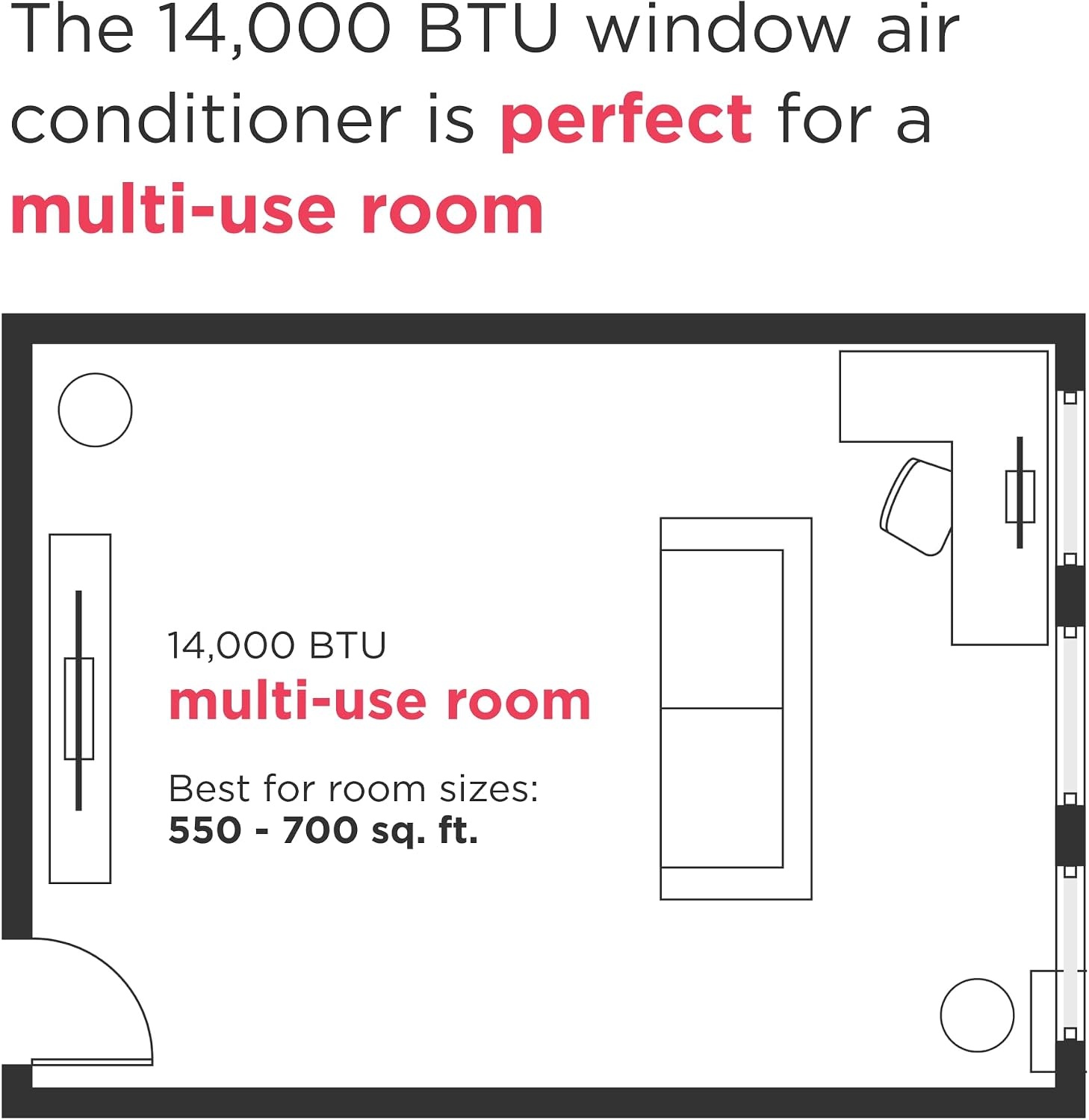 image:imageFrigidaire 8000 BTU Smart Inverter Window Air Conditioner with WiFi and Energy Star Certification Cools Up to 350 Sq Ft Ultra Quiet Operation White14 000 BTU