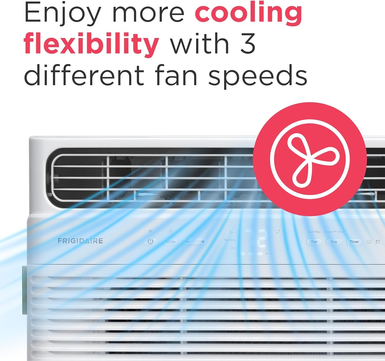 image:imageFrigidaire 8000 BTU Smart Inverter Window Air Conditioner with WiFi and Energy Star Certification Cools Up to 350 Sq Ft Ultra Quiet Operation White8 000 BTU