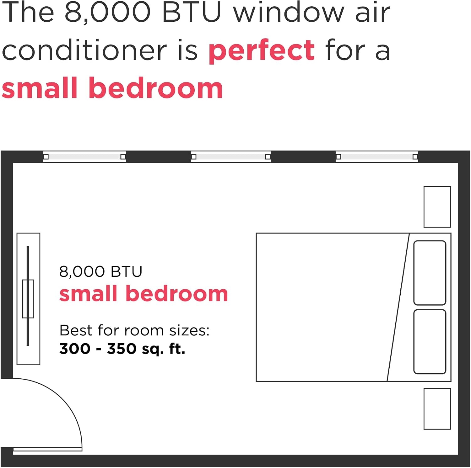 image:imageFrigidaire 8000 BTU Smart Inverter Window Air Conditioner with WiFi and Energy Star Certification Cools Up to 350 Sq Ft Ultra Quiet Operation White8 000 BTU