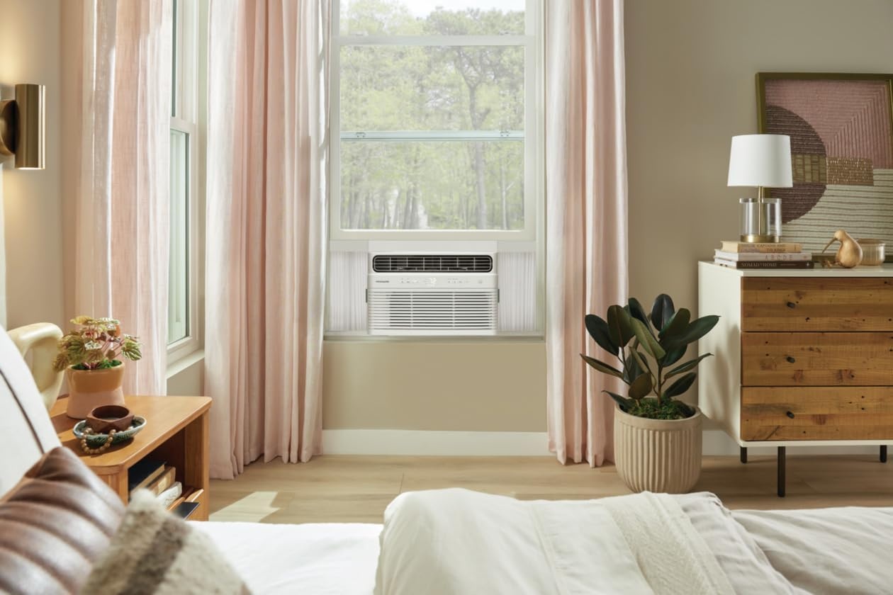 image:imageFrigidaire 8000 BTU Smart Inverter Window Air Conditioner with WiFi and Energy Star Certification Cools Up to 350 Sq Ft Ultra Quiet Operation White8 000 BTU