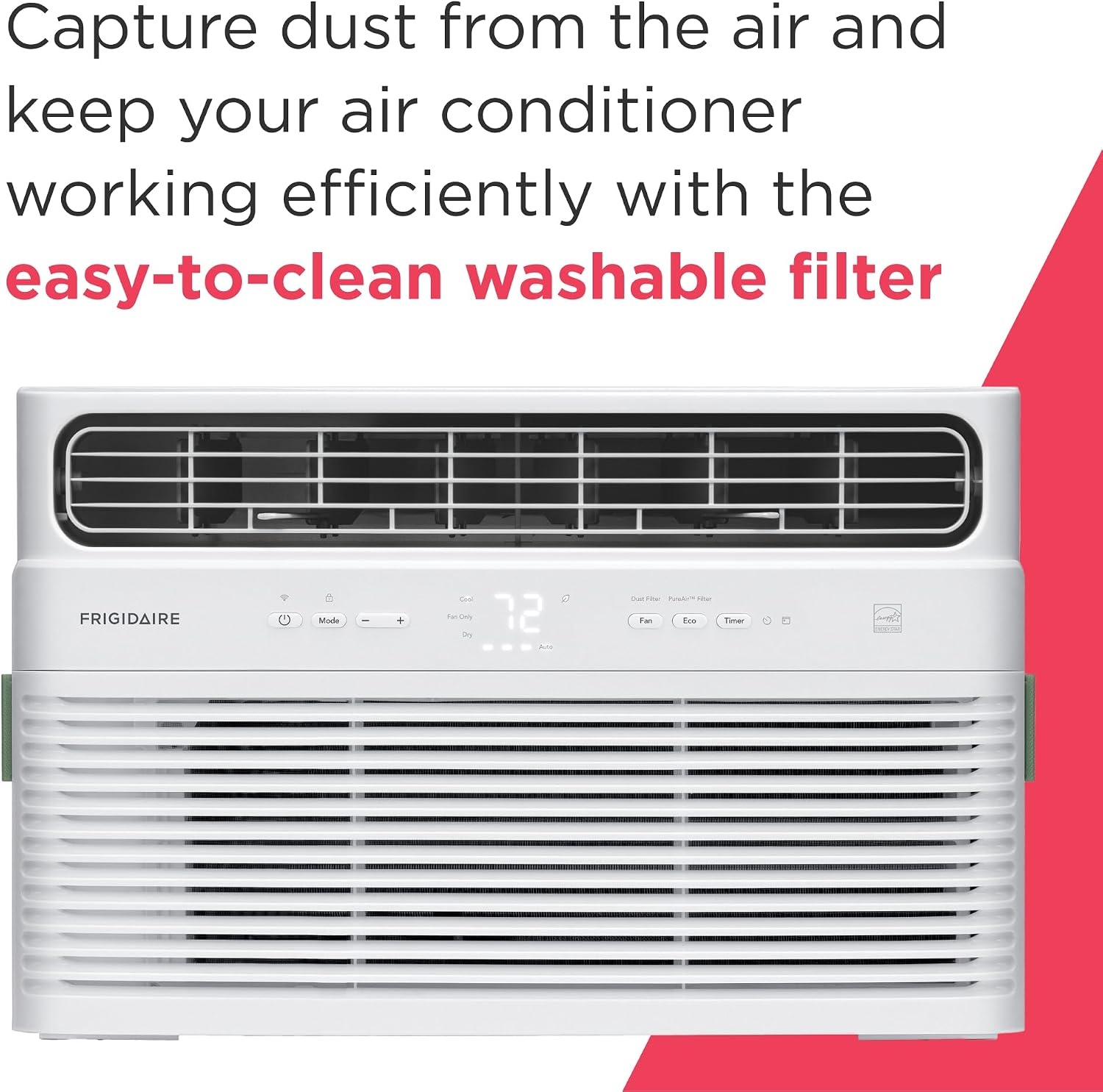image:imageFrigidaire 8000 BTU Smart Inverter Window Air Conditioner with WiFi and Energy Star Certification Cools Up to 350 Sq Ft Ultra Quiet Operation White8 000 BTU