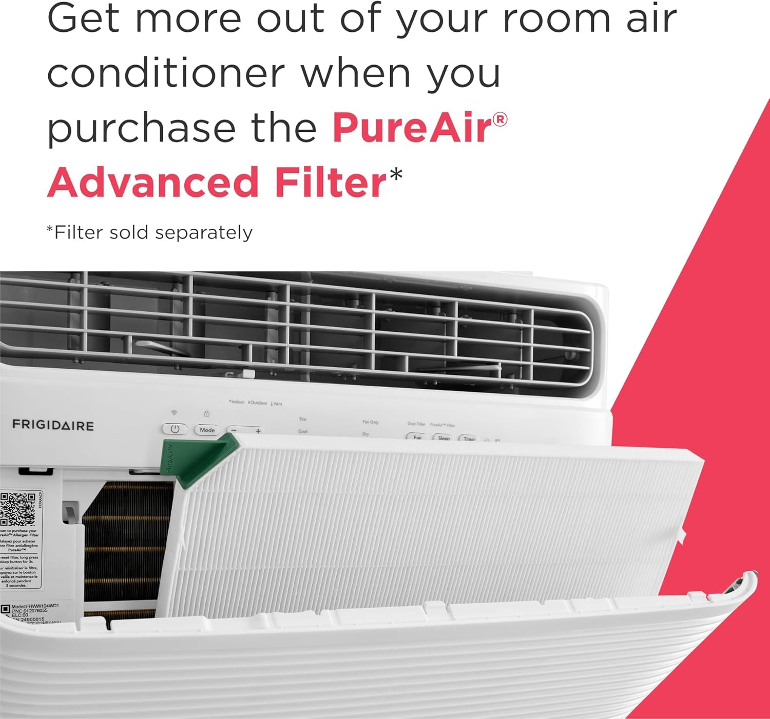 image:imageFrigidaire 8000 BTU Smart Window Air Conditioner with WiFi Cools Up to 350 Sq Ft Remote Control Quiet Operation Eco Mode 3 Fan Speeds WhiteNew 2024 10 000 BTU