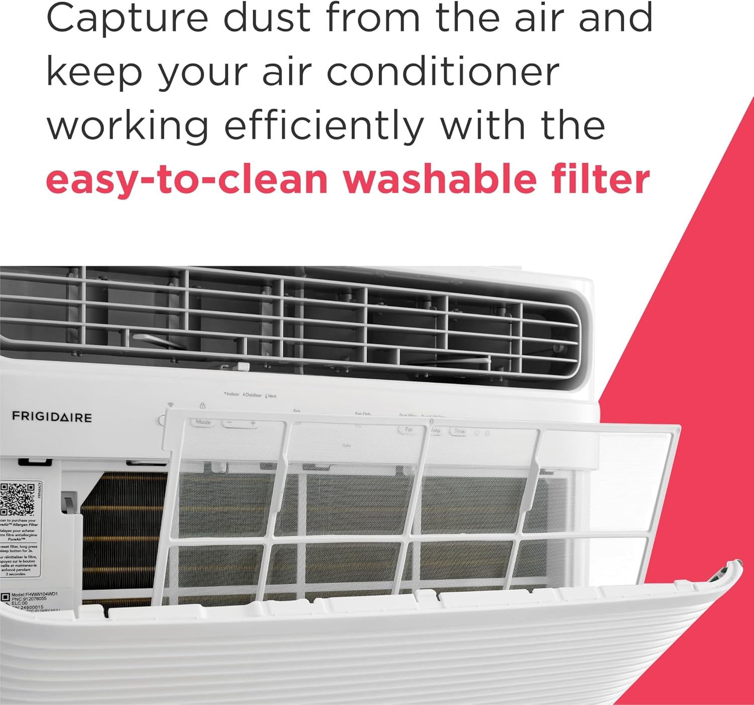 image:imageFrigidaire 8000 BTU Smart Window Air Conditioner with WiFi Cools Up to 350 Sq Ft Remote Control Quiet Operation Eco Mode 3 Fan Speeds WhiteNew 2024 10 000 BTU