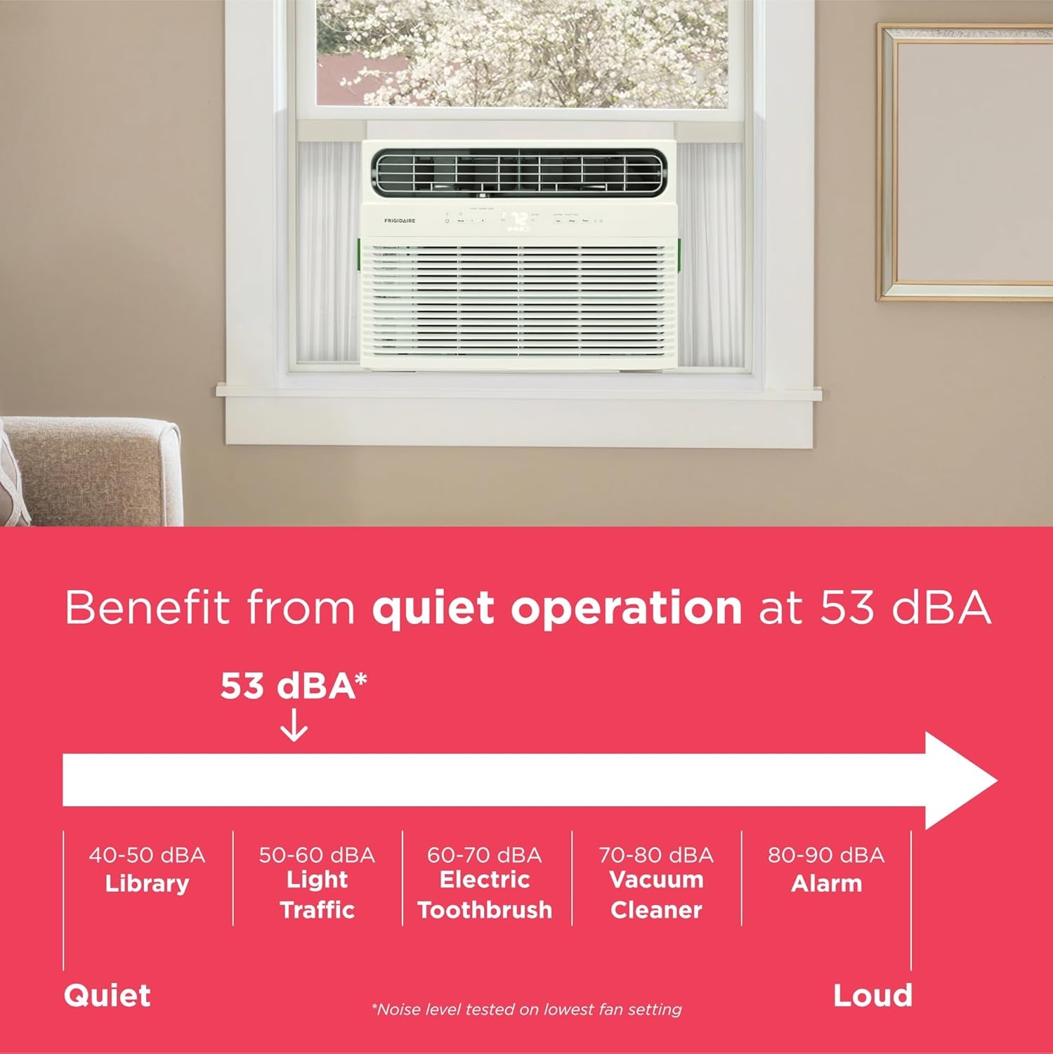 image:imageFrigidaire 8000 BTU Smart Window Air Conditioner with WiFi Cools Up to 350 Sq Ft Remote Control Quiet Operation Eco Mode 3 Fan Speeds WhiteNew 2024 10 000 BTU