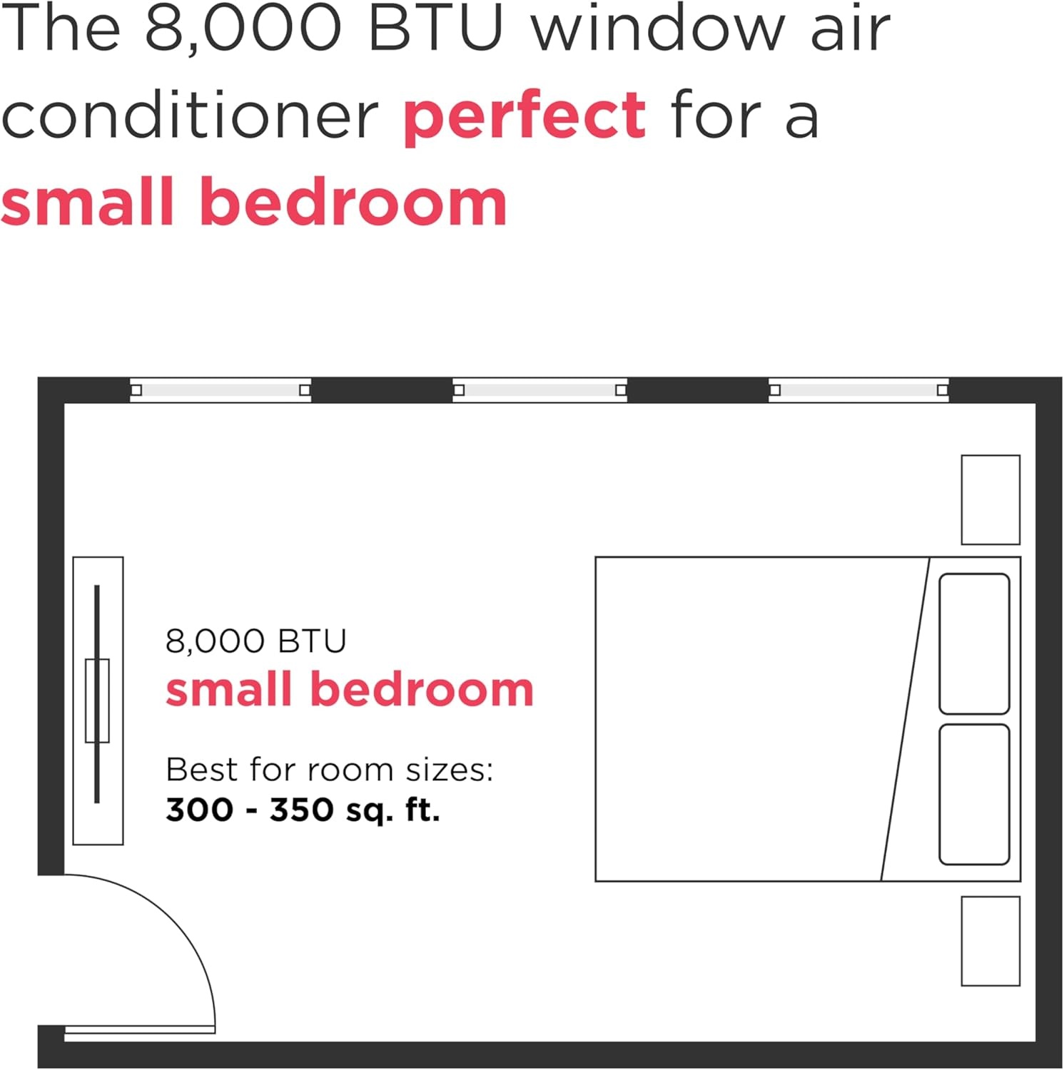 image:imageFrigidaire 8000 BTU Smart Window Air Conditioner with WiFi Cools Up to 350 Sq Ft Remote Control Quiet Operation Eco Mode 3 Fan Speeds WhiteNew 2024 8 000 BTU