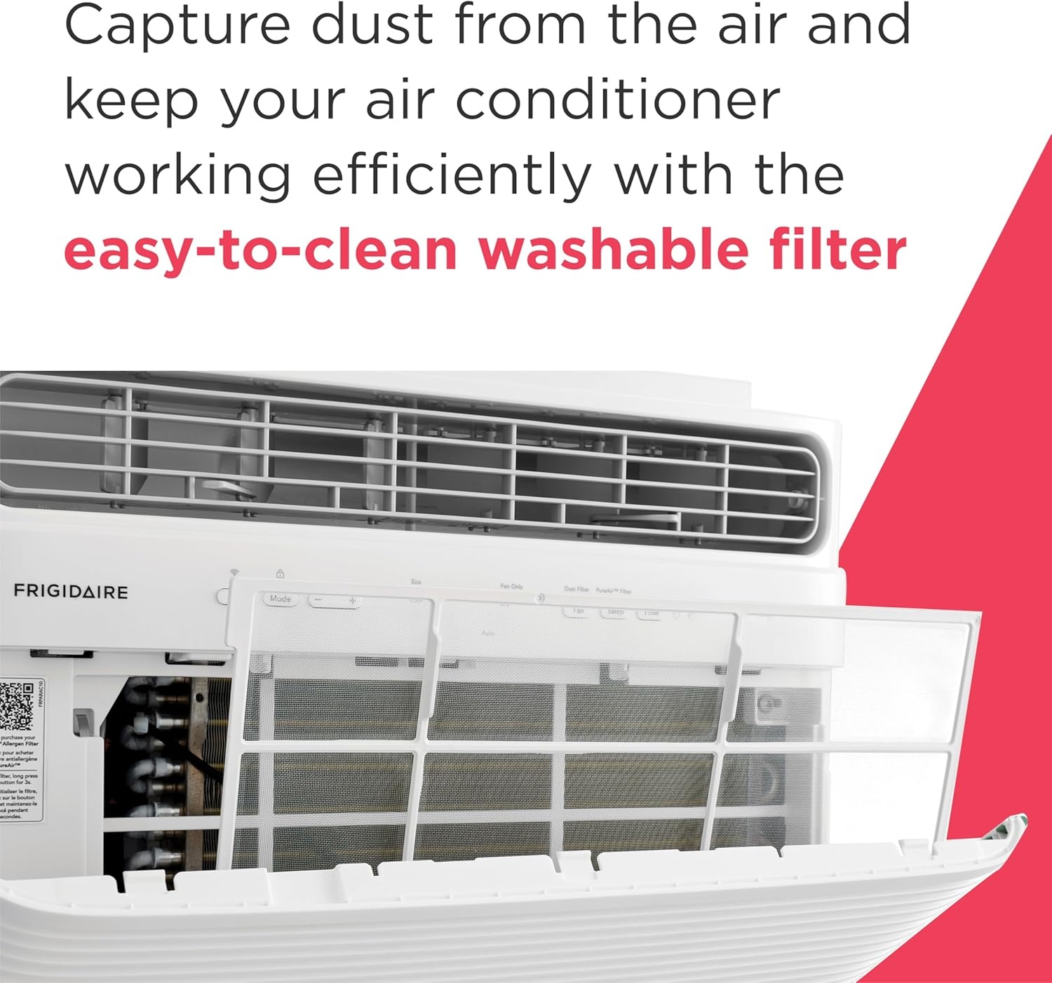 image:imageFrigidaire 8000 BTU Smart Window Air Conditioner with WiFi Cools Up to 350 Sq Ft Remote Control Quiet Operation Eco Mode 3 Fan Speeds WhiteNew 2024 8 000 BTU