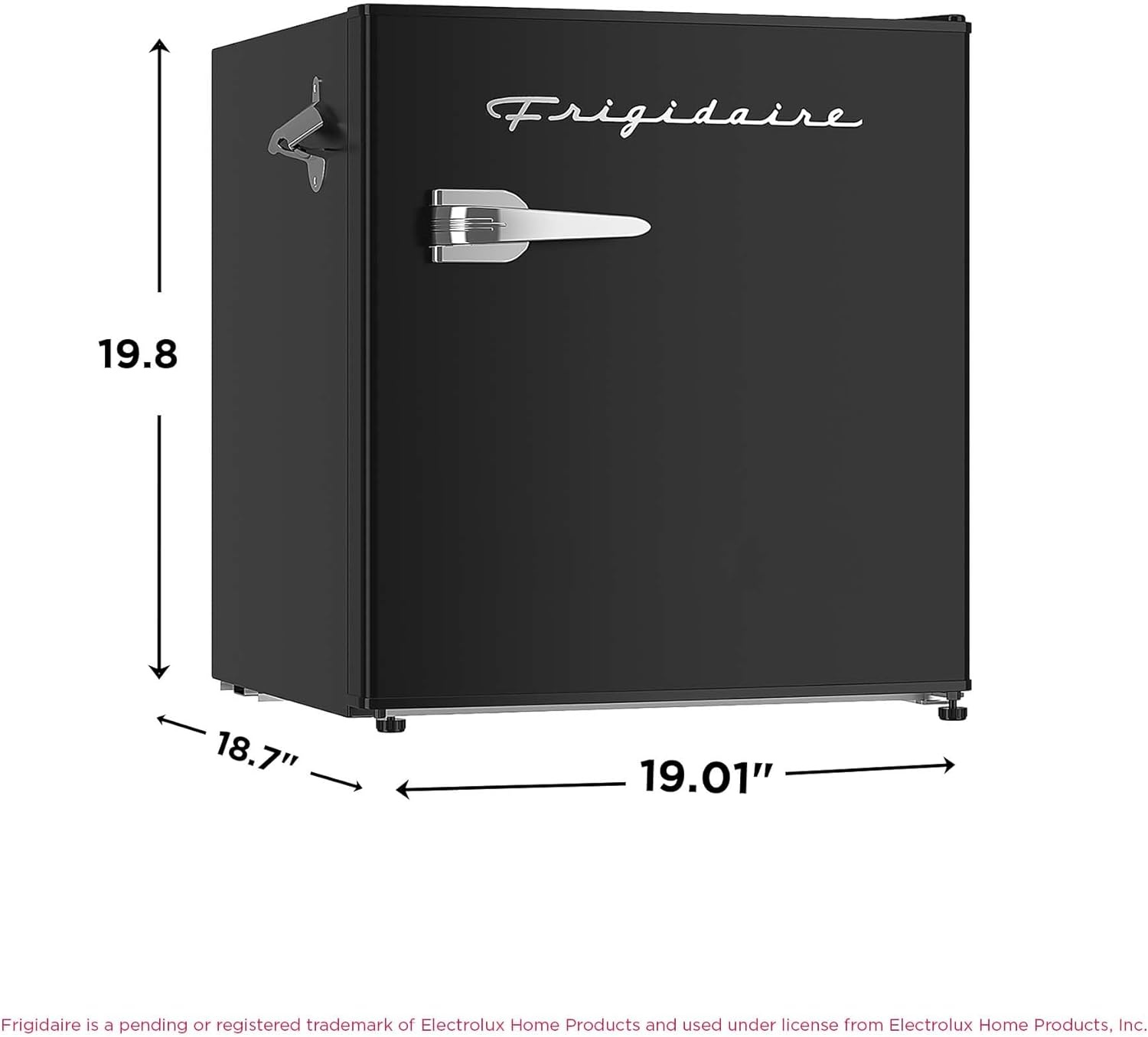 image:imageFrigidaire EFR176 16 cu ft Retro Bar Fridge with Side Bottle Opener BlueBlack