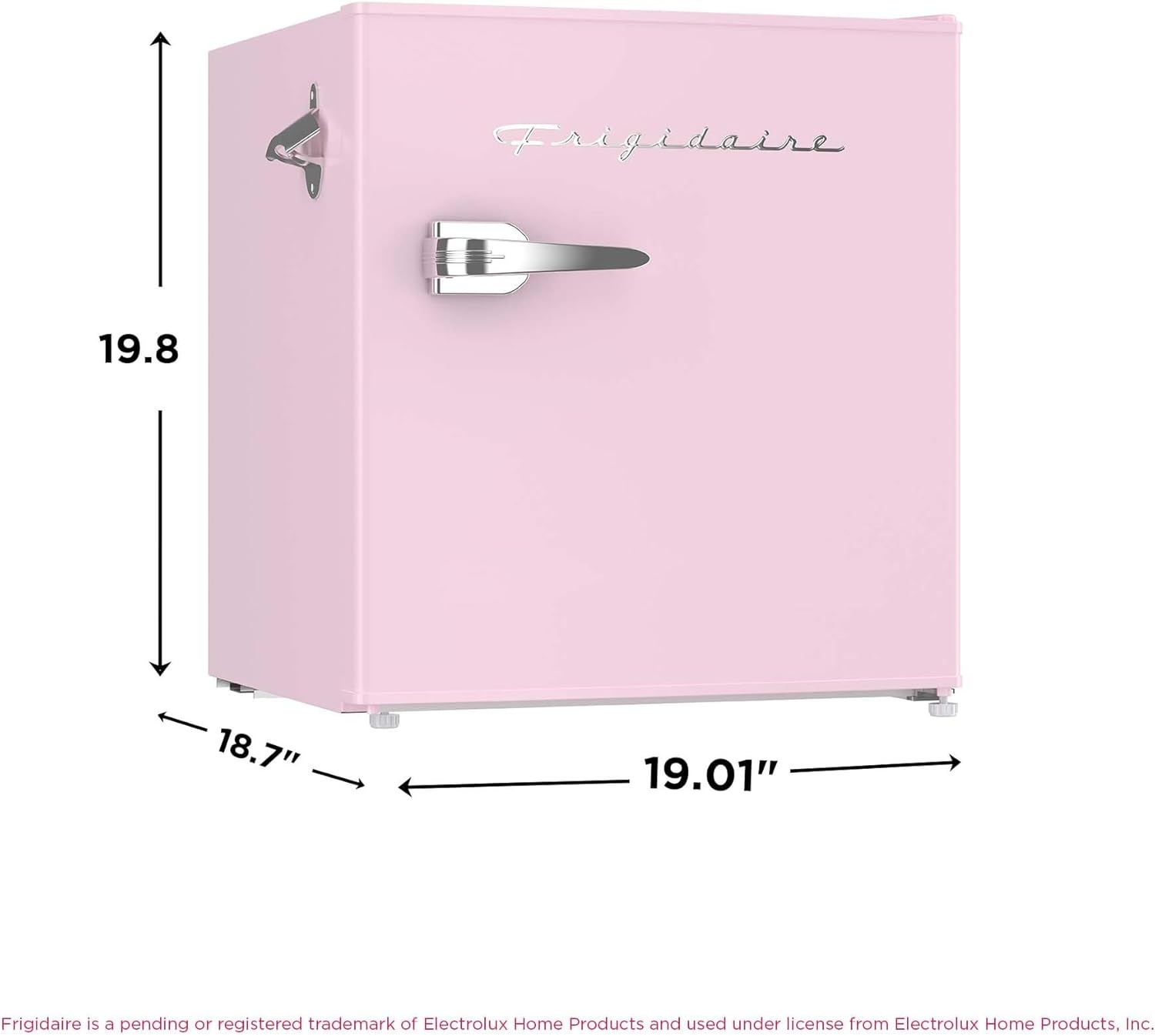 image:imageFrigidaire EFR176 16 cu ft Retro Bar Fridge with Side Bottle Opener BluePink