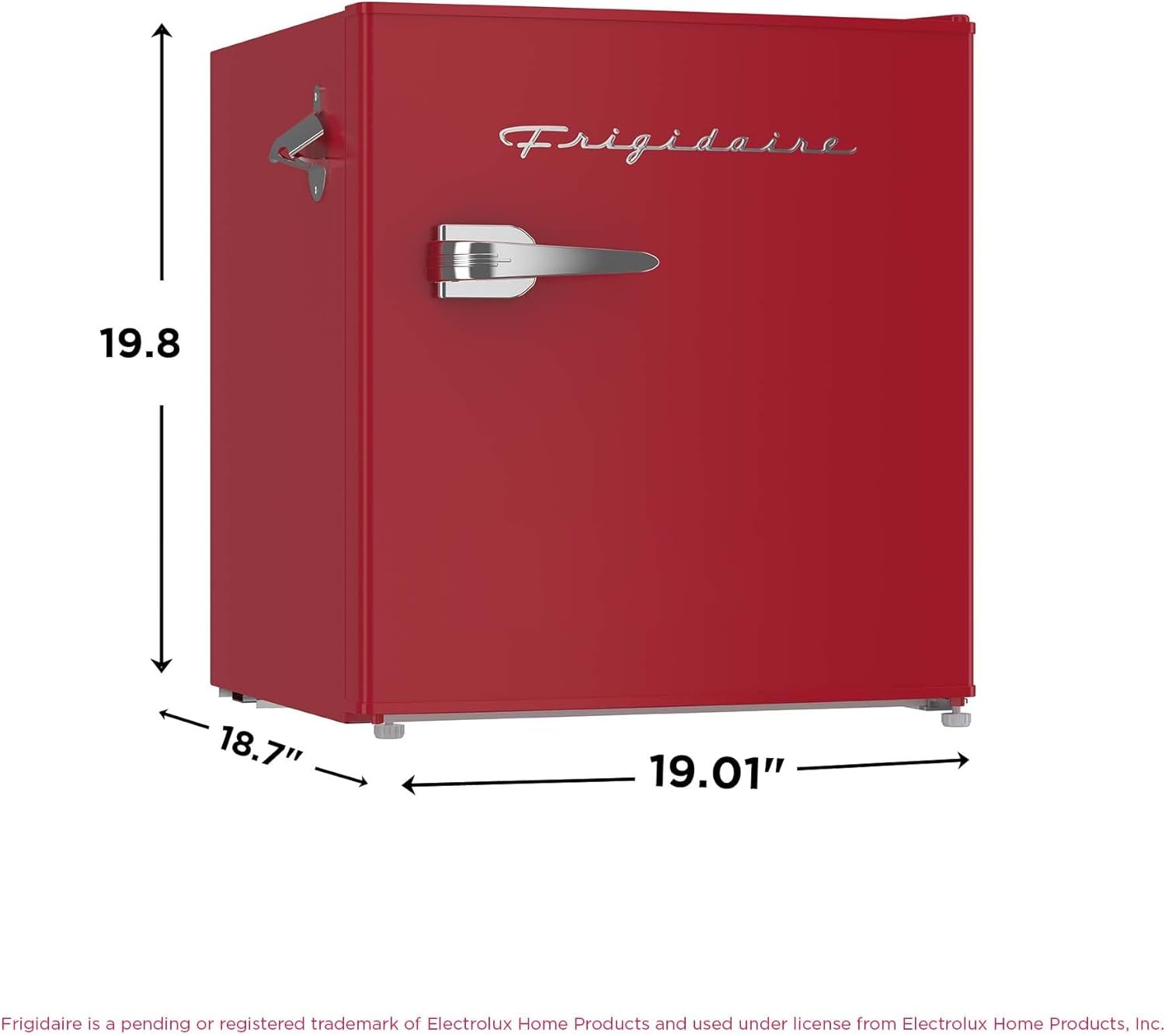image:imageFrigidaire EFR176 16 cu ft Retro Bar Fridge with Side Bottle Opener BlueRED