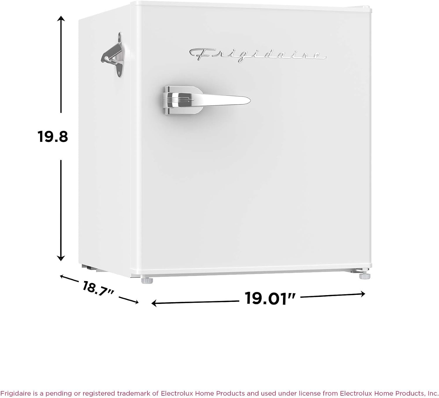 image:imageFrigidaire EFR176 16 cu ft Retro Bar Fridge with Side Bottle Opener BlueWhite