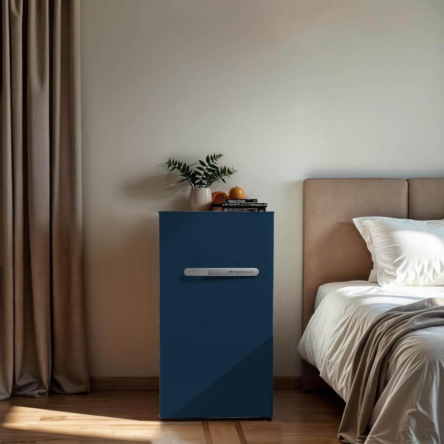 image:imageFrigidaire EFR323 32 cu ft Compact Fridge Mini Refrigerator Stainless Steel Platinum SeriesBlue