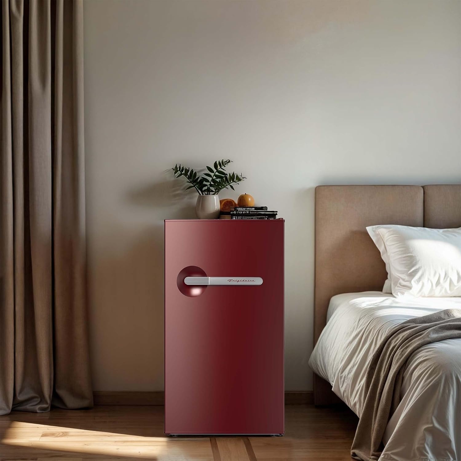 image:imageFrigidaire EFR323 32 cu ft Compact Fridge Mini Refrigerator Stainless Steel Platinum SeriesRed