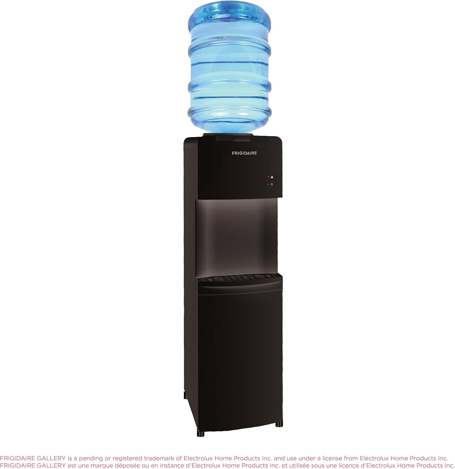 image:imageFrigidaire EFWC498 Top Loading Cooler Dispenser Hot amp Cold Water Child Safety Lock Innovative Slim amp Sleek Design Holds 3 or 5 Gallon Bottles BlackBlack