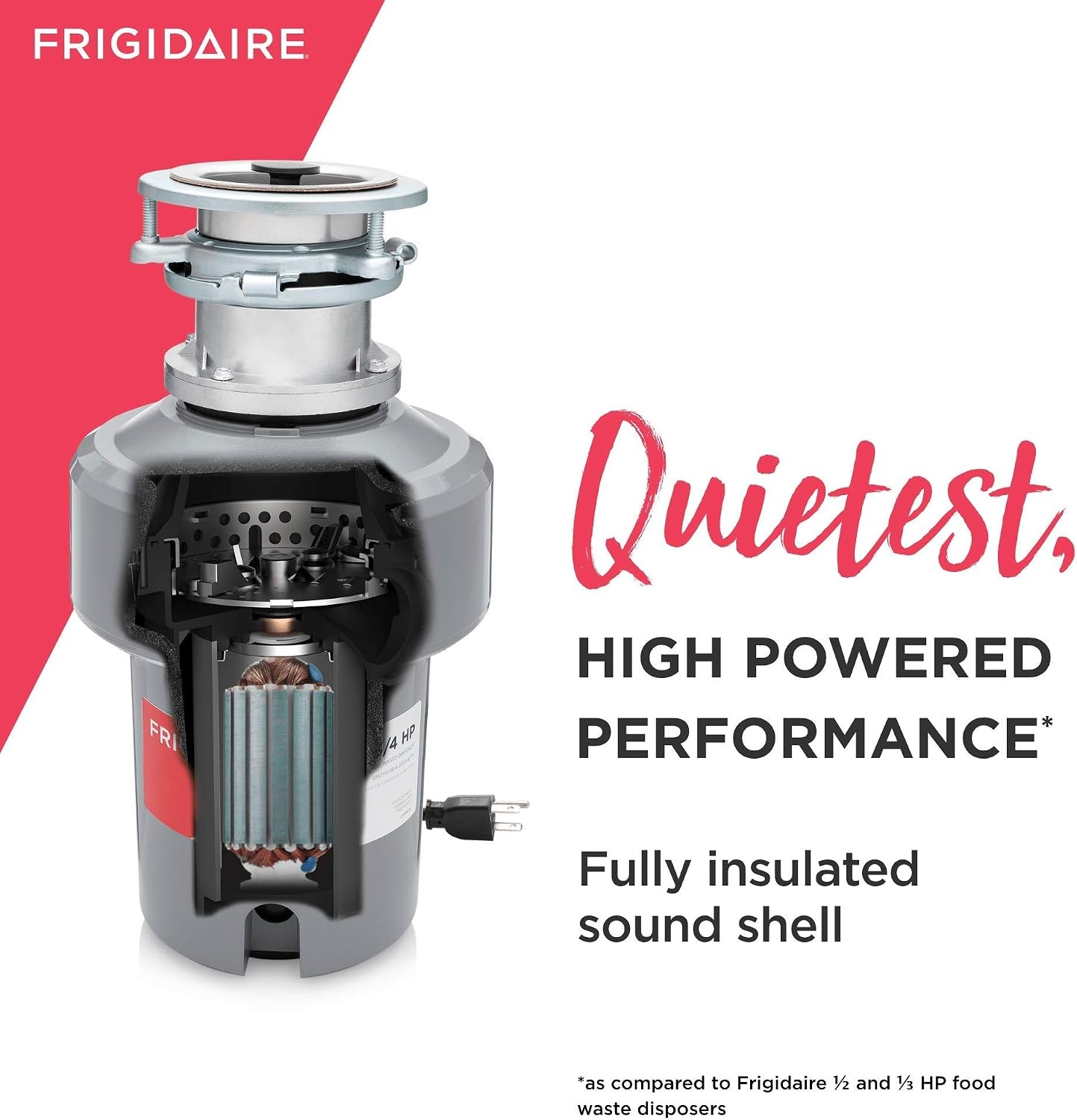 image:imageFrigidaire FF75DISPB1 HP Batch Feed Corded Garbage Disposer for Kitchen Sinks