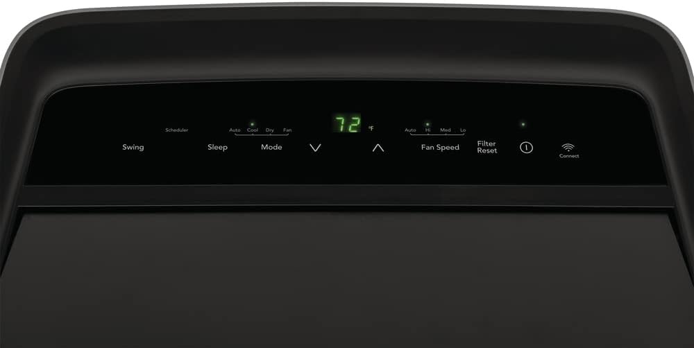 image:imageFrigidaire FHPW142AC1 Portable Air Conditioner 14K BTU ASHRAE 10K BTU DOE with MultiSpeed FanDehumidifier ModeBuiltin Air IonizerWashable FilterWorks with AlexaWiFi Connected in White