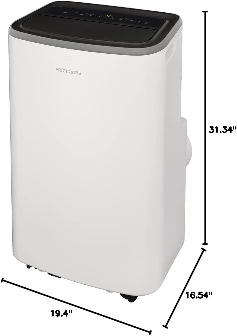 image:imageFrigidaire FHPW142AC1 Portable Air Conditioner 14K BTU ASHRAE 10K BTU DOE with MultiSpeed FanDehumidifier ModeBuiltin Air IonizerWashable FilterWorks with AlexaWiFi Connected in White