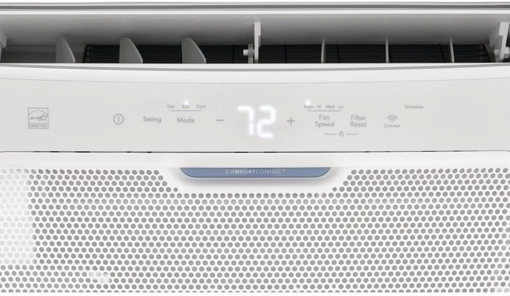 image:imageFrigidaire Gallery 8000 BTU Smart Inverter Window Air Conditioner with WiFi Energy Star Most Efficient Certification amp Indoor Air Quality Monitoring Cools Up to 350 Sq Ft Ultra Quiet White10 000 BTU
