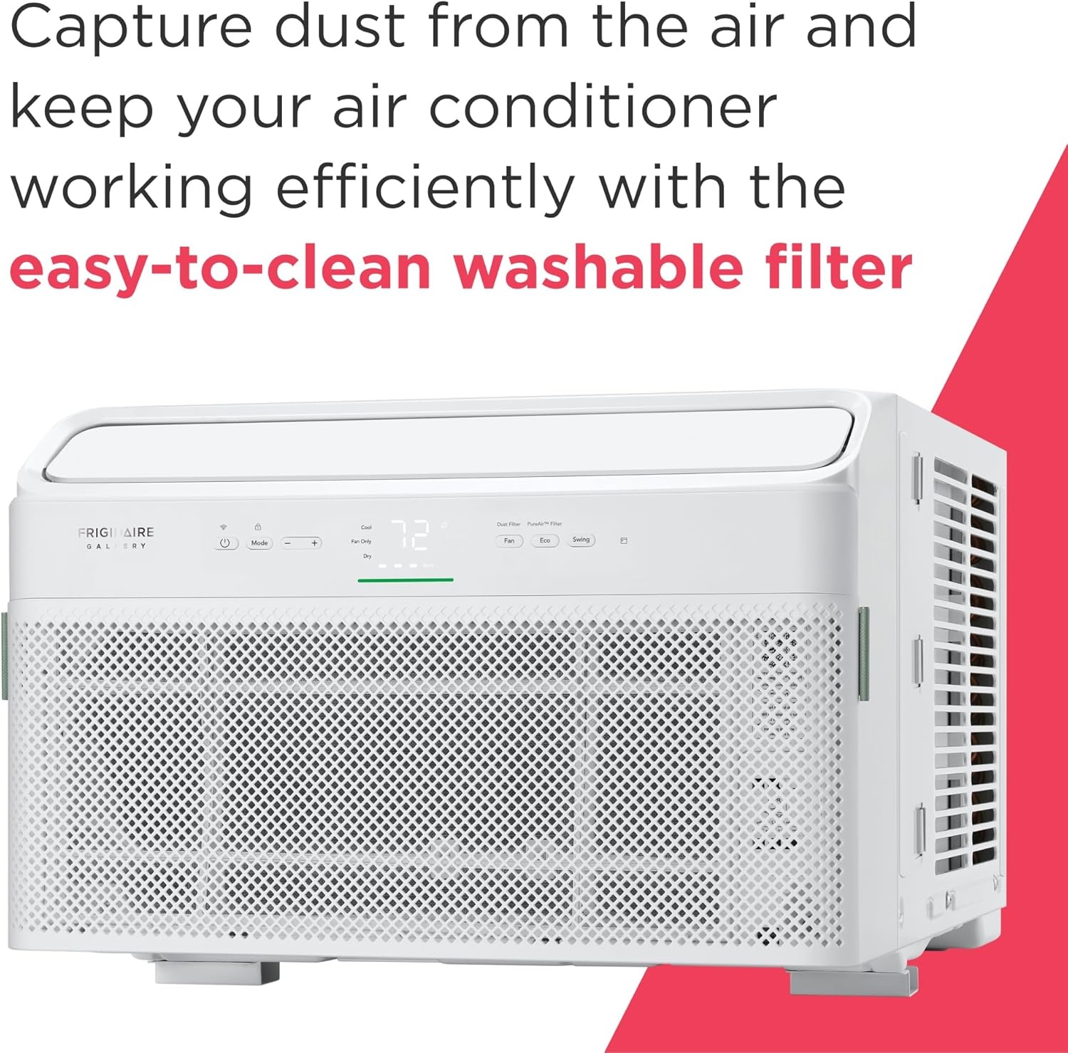 image:imageFrigidaire Gallery 8000 BTU Smart Inverter Window Air Conditioner with WiFi Energy Star Most Efficient Certification amp Indoor Air Quality Monitoring Cools Up to 350 Sq Ft Ultra Quiet White8 000 BTU New 2025