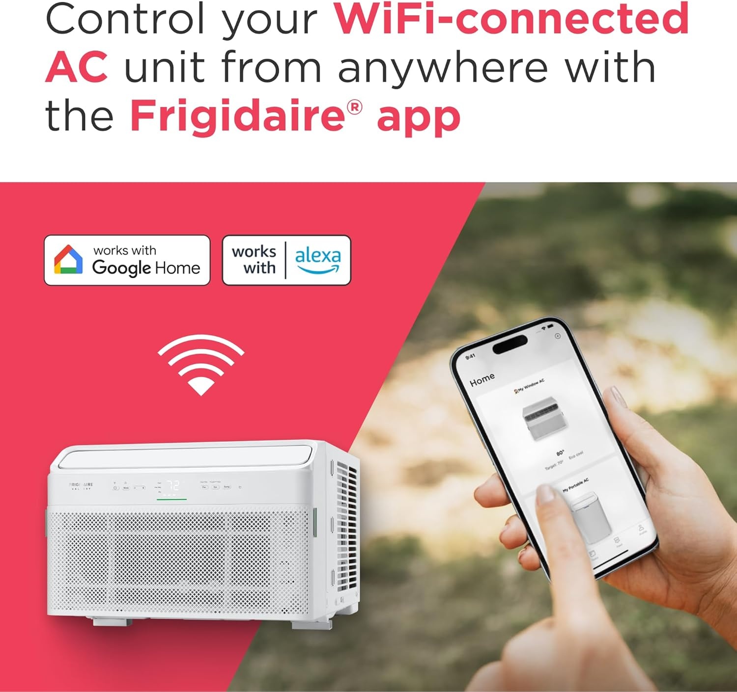 image:imageFrigidaire Gallery 8000 BTU Smart Inverter Window Air Conditioner with WiFi Energy Star Most Efficient Certification amp Indoor Air Quality Monitoring Cools Up to 350 Sq Ft Ultra Quiet White10 000 BTU New 2025