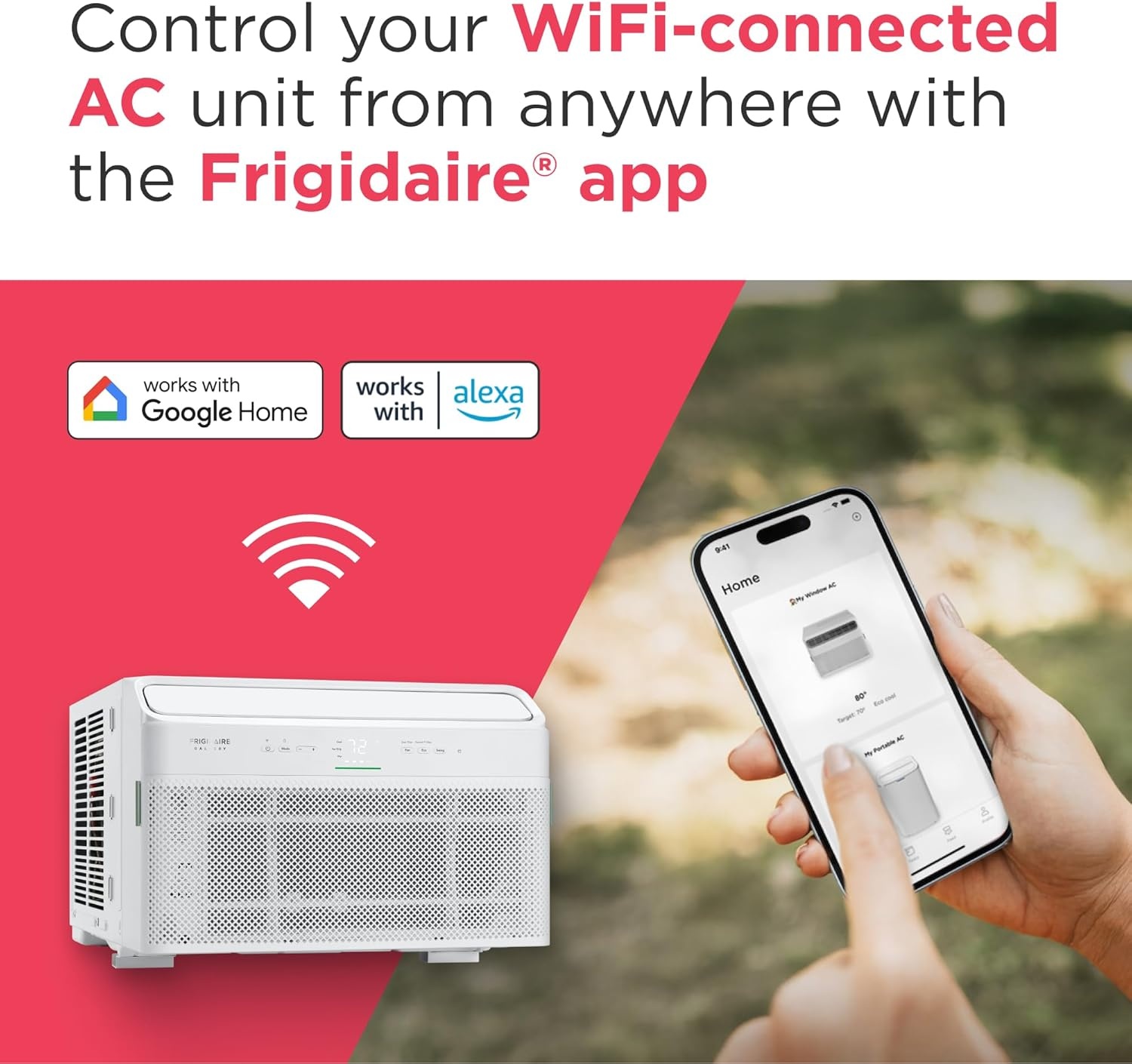 image:imageFrigidaire Gallery 8000 BTU Smart Inverter Window Air Conditioner with WiFi Energy Star Most Efficient Certification amp Indoor Air Quality Monitoring Cools Up to 350 Sq Ft Ultra Quiet White8 000 BTU New 2025