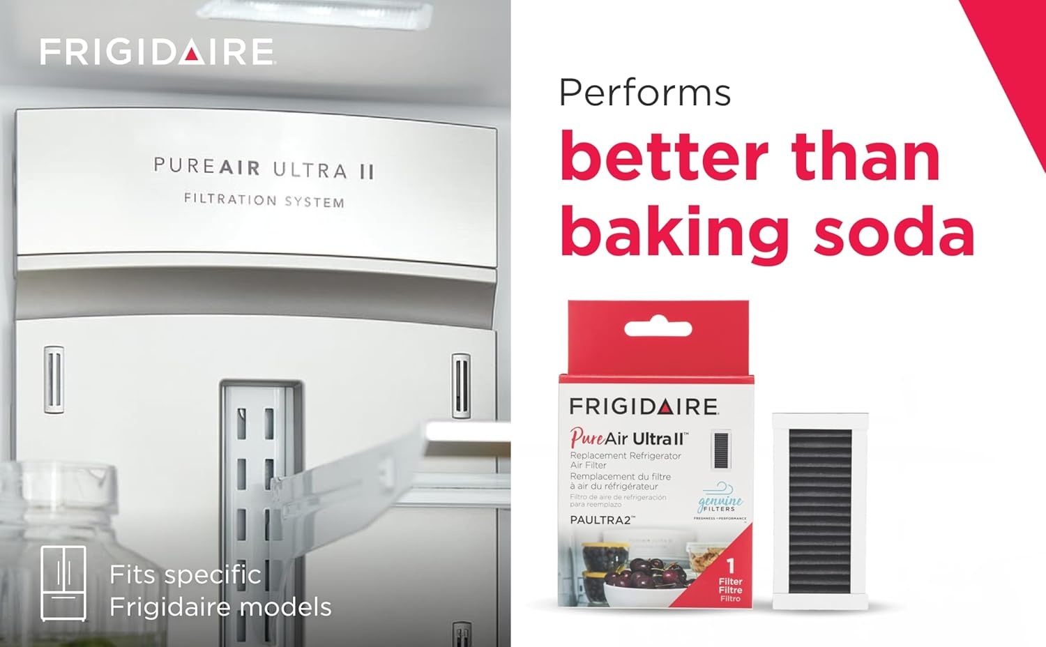 image:imageFrigidaire PAULTRAII2PK PAULTRA2 Pure Air Ultra II 2 Pack Air Filter 38 x 18 2 Count1 Count Pack of 1