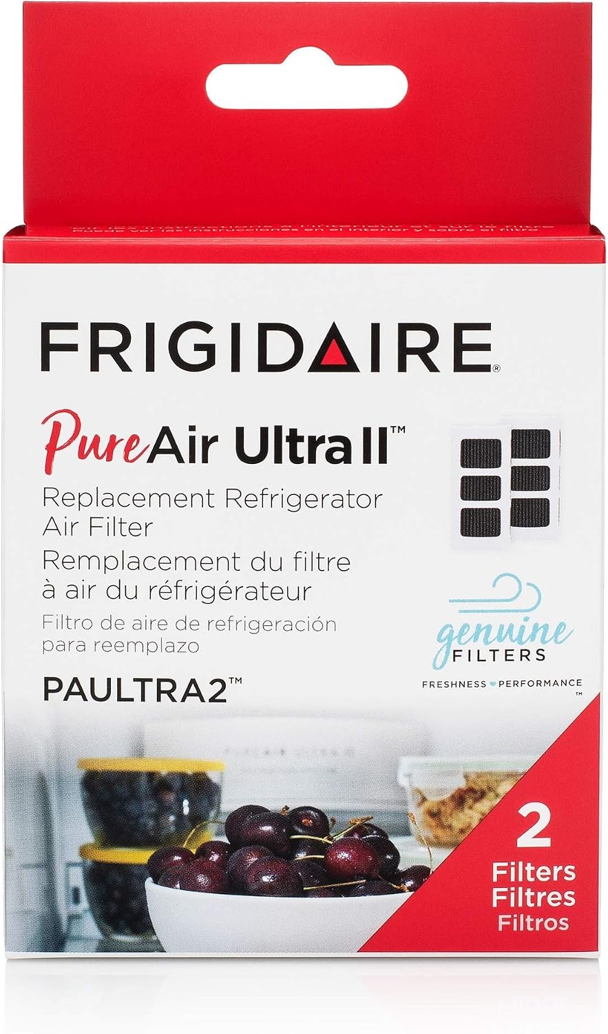 image:imageFrigidaire PAULTRAII2PK PAULTRA2 Pure Air Ultra II 2 Pack Air Filter 38 x 18 2 Count2 Count Pack of 1