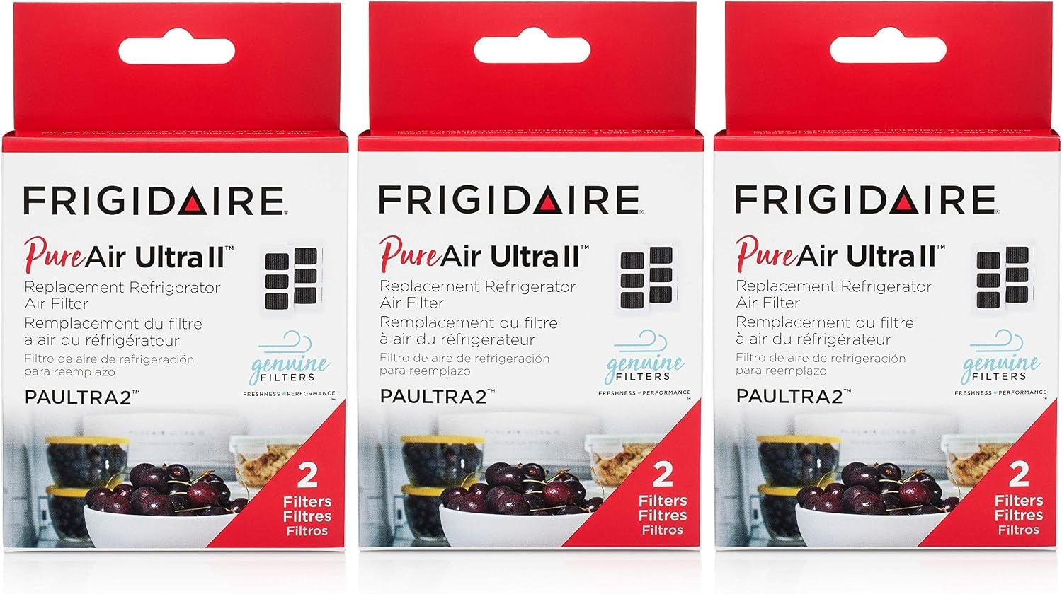 image:imageFrigidaire PAULTRAII2PK PAULTRA2 Pure Air Ultra II 2 Pack Air Filter 38 x 18 2 Count6 Count Pack of 1